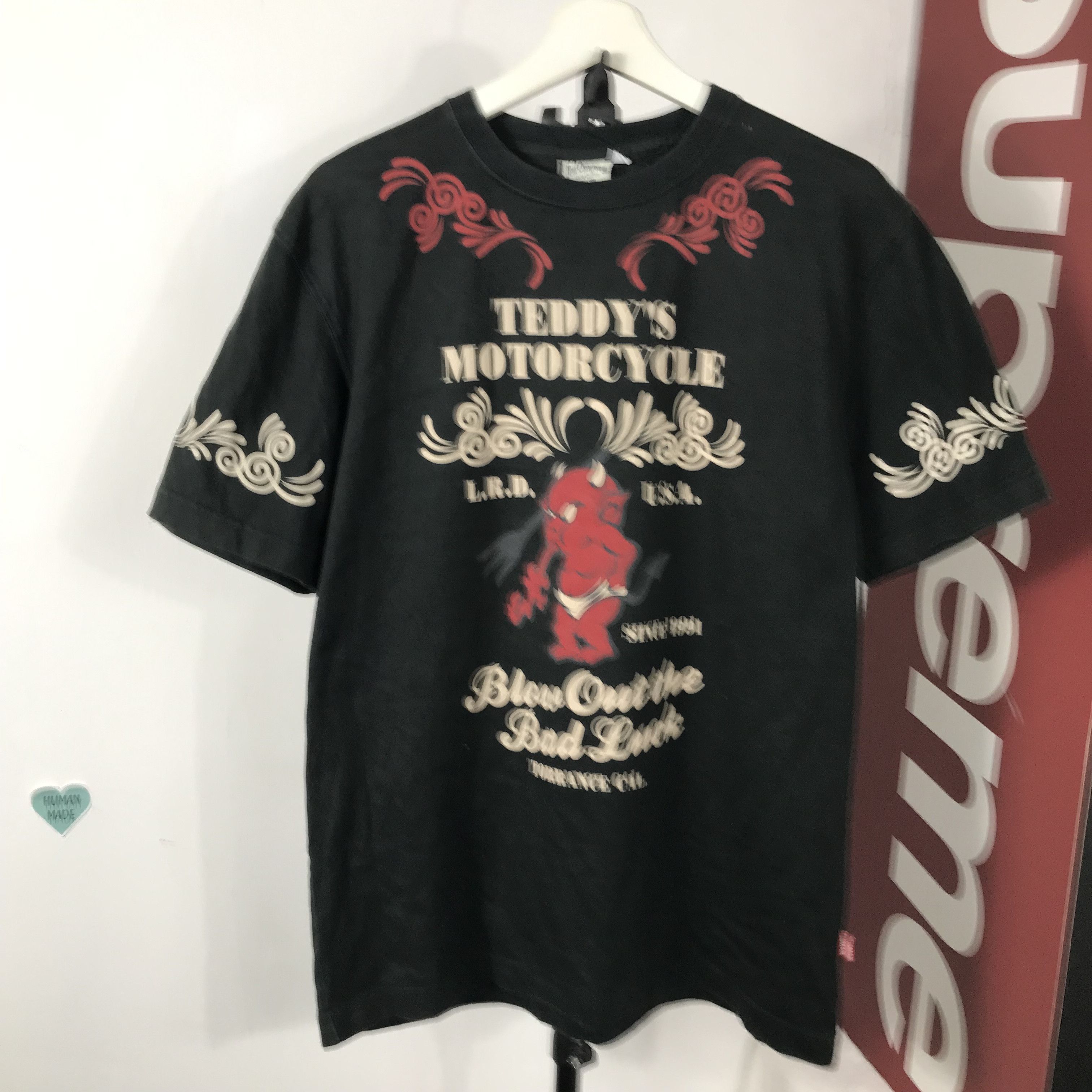Tedman vintage TEDDY MOTORCYCLE Ted Company TEE Size US M / EU 48-50 / 2 - 2 Thumbnail