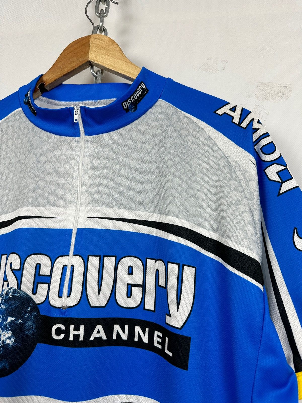 Nike 2005 Vintage Nike Discovery Channel AMD Cycling Jersey Size US XXL / EU 58 / 5 - 8 Thumbnail