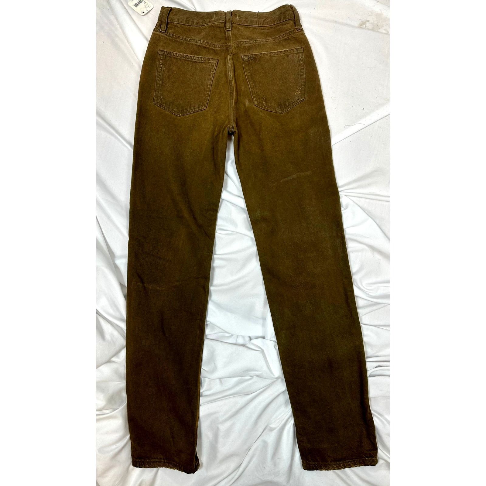 Free People Free People The Lasso Distressed Straight-leg Jeans Brown 25 Size 25" / US 0 / IT 36 - 12 Thumbnail