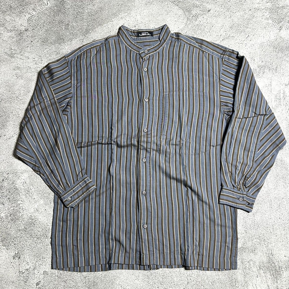 Issey Miyake 80s Issey Miyake Permanente Shangai Stripe Shirt Size US XL / EU 56 / 4 - 2 Thumbnail