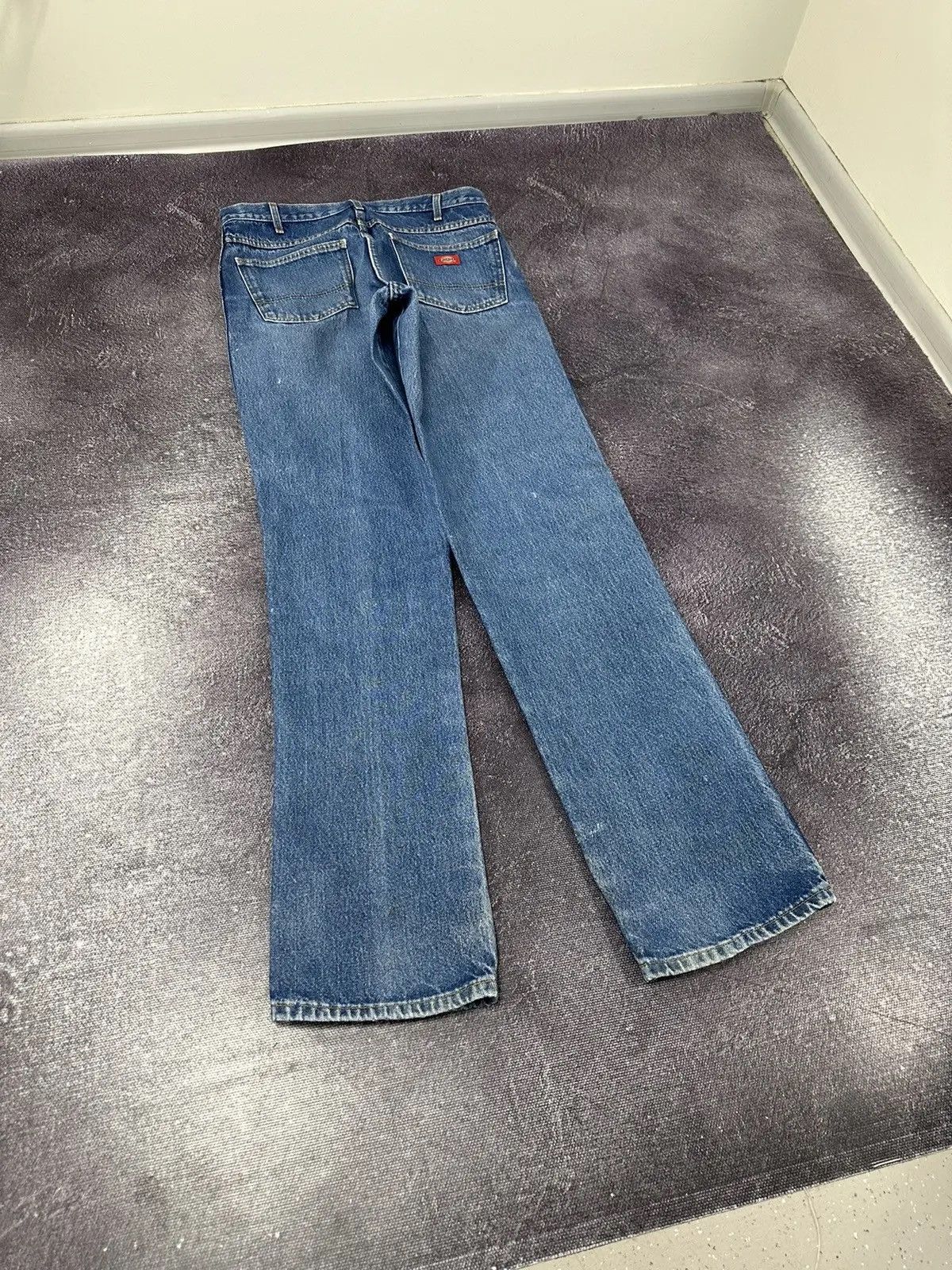 Dickies × Vintage Vintage Dickies Faded Blue Work Denim Hype Slim Flared Jeans Size US 34 / EU 50 - 3 Thumbnail