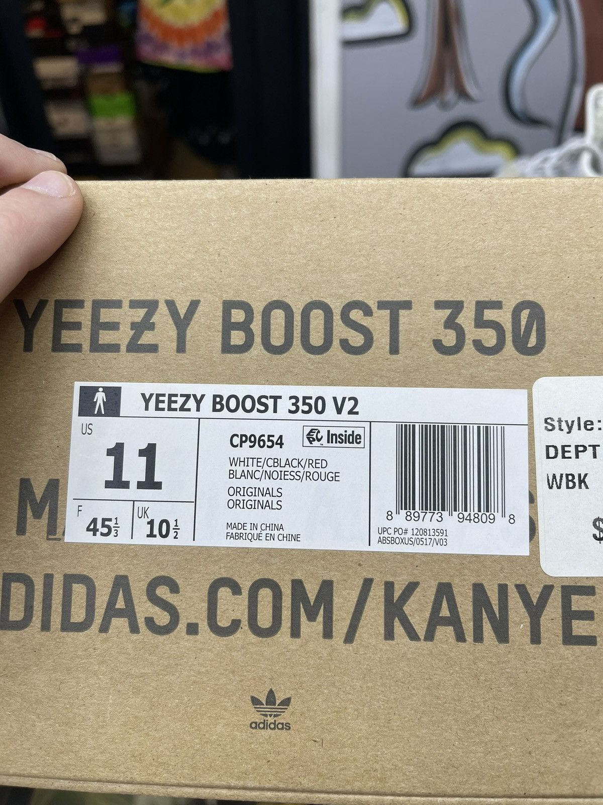 Adidas Size 11 - Adidas Yeezy Boost 350 Zebra Size US 11 / EU 44 - 11 Thumbnail