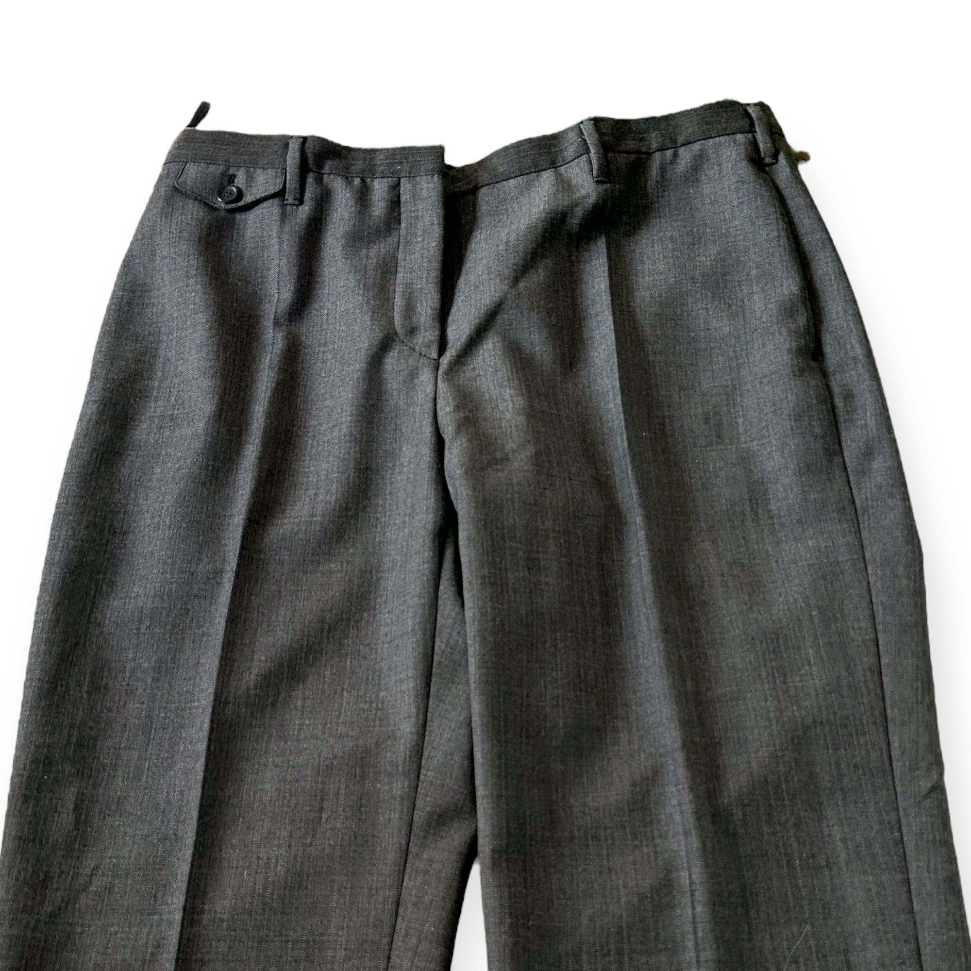 Prada Prada FW2003 Gray Wool Pants + Belt (46) Size 32" / US 10 / IT 46 - 7 Thumbnail