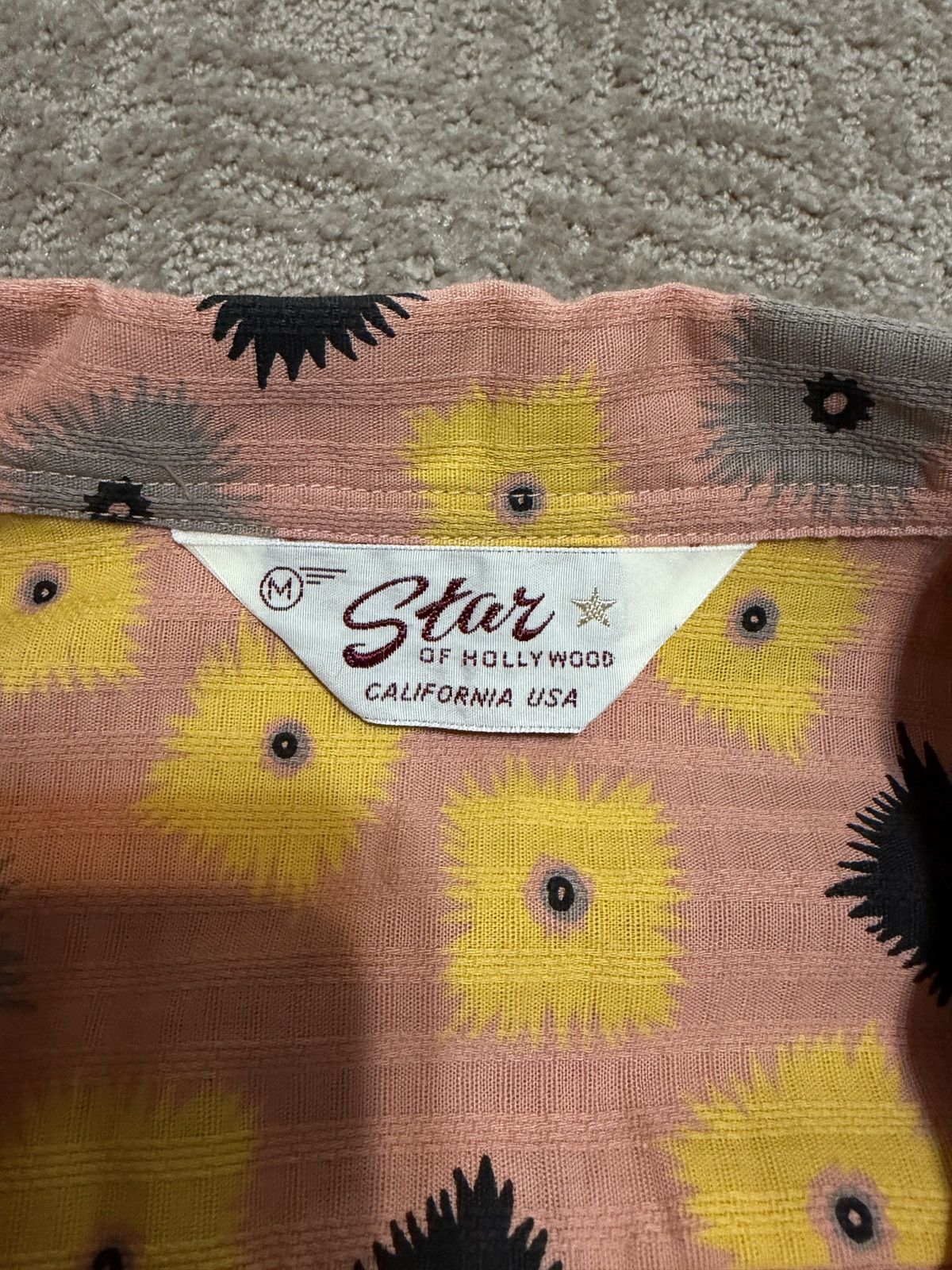 Star Of Hollywood Star of Hollywood - Dobby Cotton Open Collar “Explosion” Size US M / EU 48-50 / 2 - 4 Thumbnail