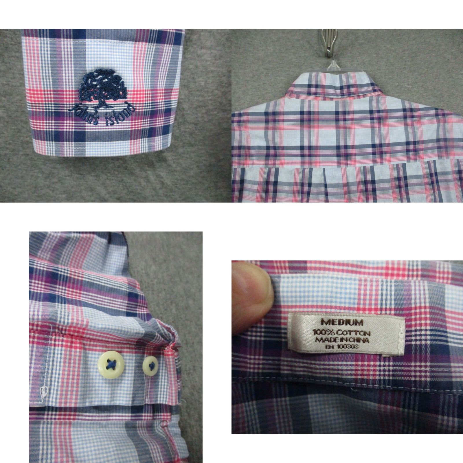 Peter Millar Peter Millar Shirt Medium Men's Plaid Button-Down Multi Color Check Stretch Size US M / EU 48-50 / 2 - 8 Thumbnail