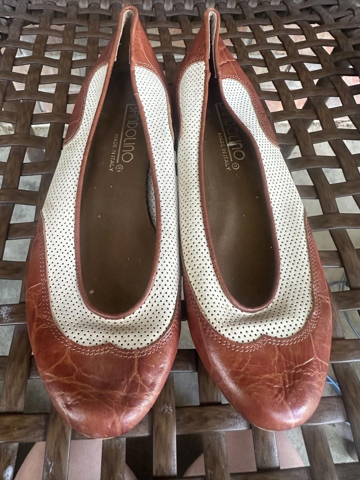 Designer Vintage Bandolini Leather Flats Size 6.5 Size US 6.5 / IT 36.5 - 3 Thumbnail