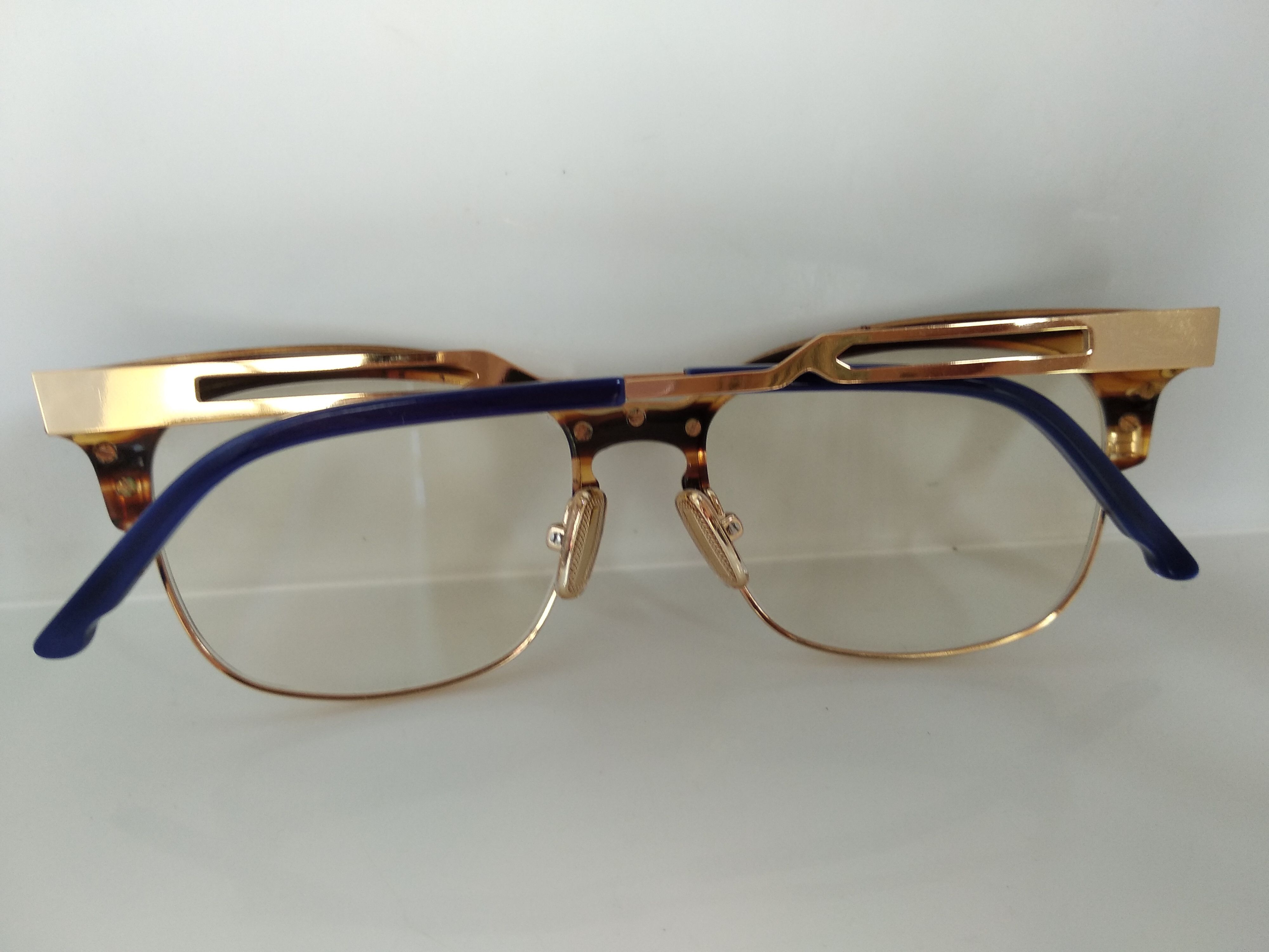 Other COCO AND BREEZY Mod Malcolm X Brown Gold Eyeglasses Frame Size ONE SIZE - 8 Thumbnail