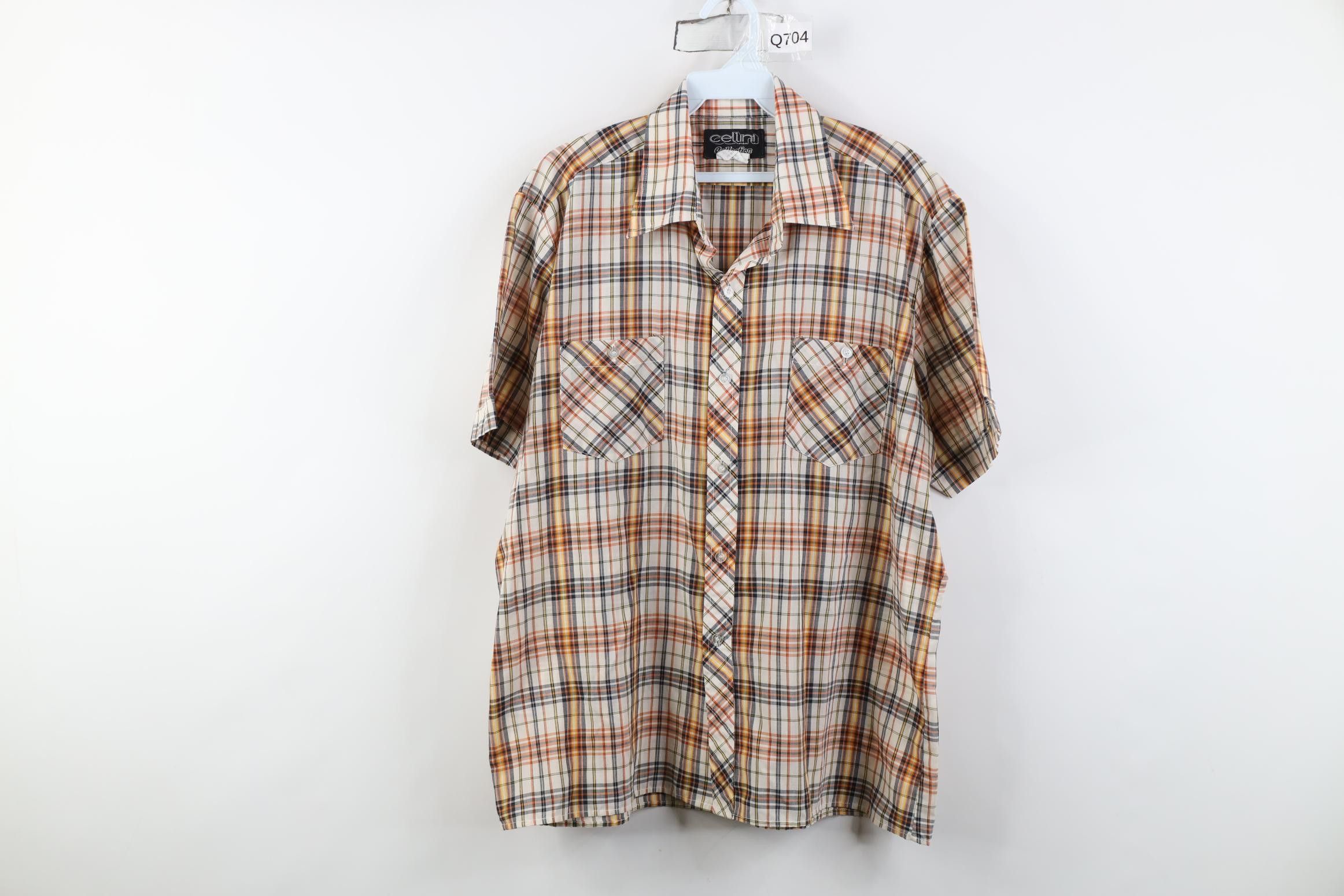 Vintage Vintage 70s Streetwear Cowboy Short Sleeve Button Shirt Size US L / EU 52-54 / 3 - 1 Thumbnail