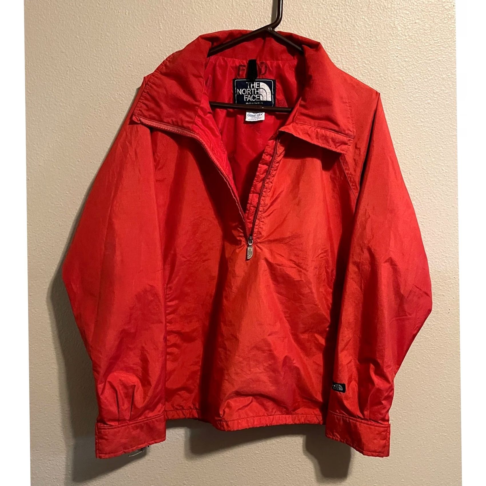 The North Face VINTAGE The North Face Windbreaker Jacket Mens L Red Pullover Zip Nylon USA Made In USA Short. Size US L / EU 52-54 / 3 - 6 Thumbnail