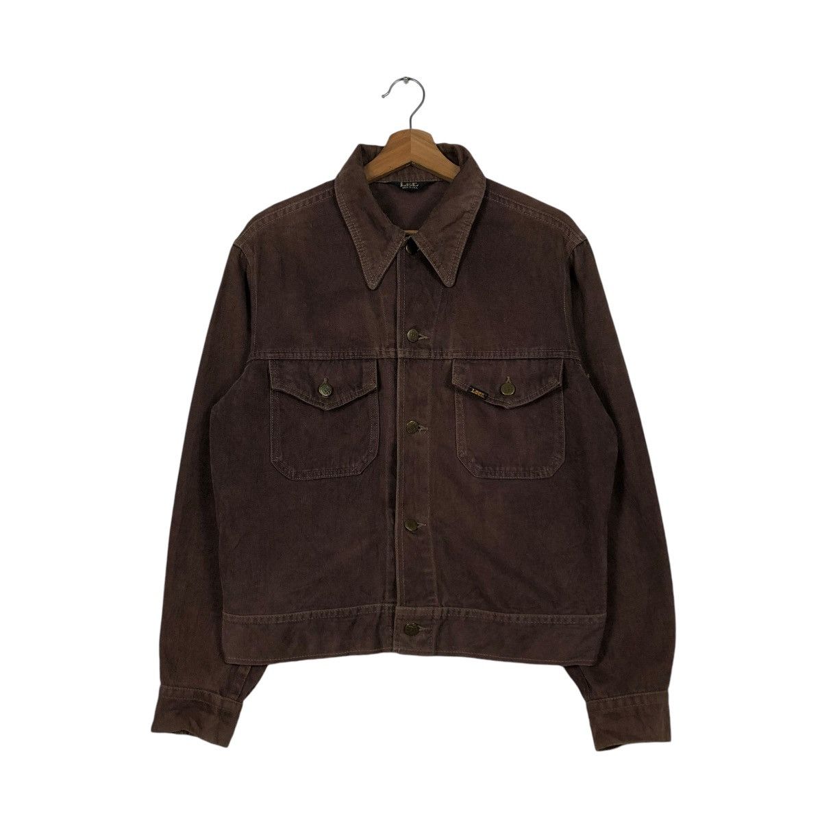 Lee 🔥VINTAGE TRUCKER BIKER JACKET LEE MADE IN USA UNION MADE Size US M / EU 48-50 / 2 - 3 Thumbnail
