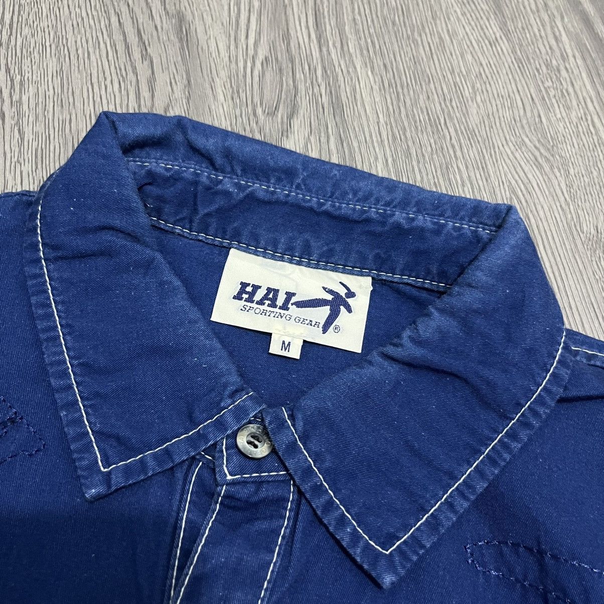 Issey Miyake Hai Sporting Gear Indigo Embroidery Shirt Jun Takahashi Size US M / EU 48-50 / 2 - 9 Thumbnail