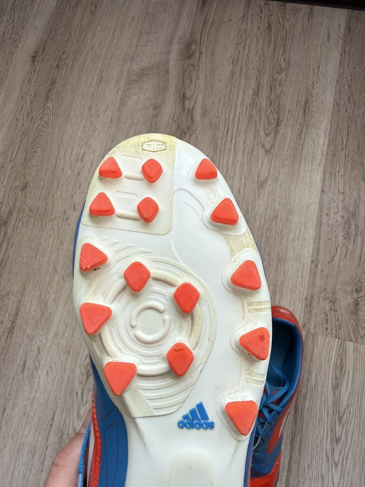 Adidas Adidas F50 Soccer Cleats Red Blue FG Size US 9.5 (V21304) Size US 9.5 / EU 42-43 - 10 Thumbnail