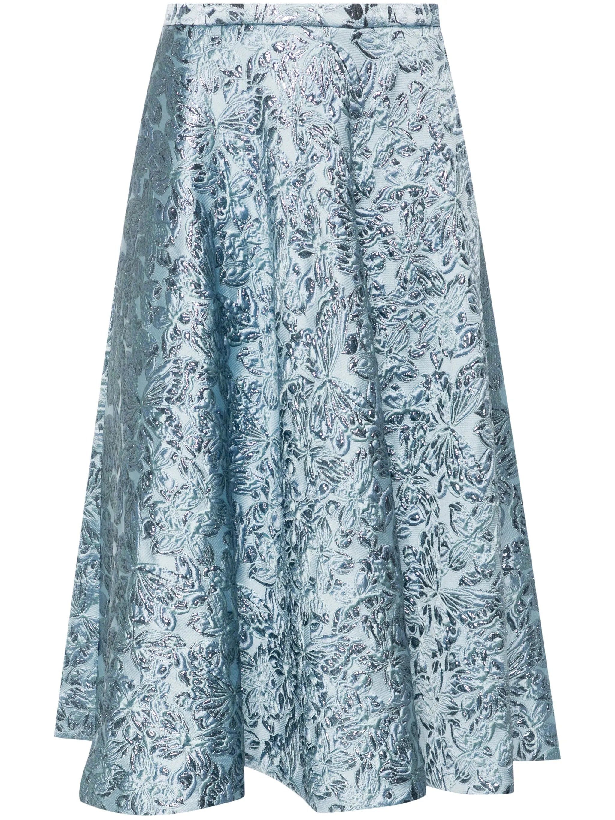 Gucci oc11z1125 Lamé Butterflies Brocade Skirt in Light Blue Size 30" / US 8 / IT 44 - 1 Thumbnail