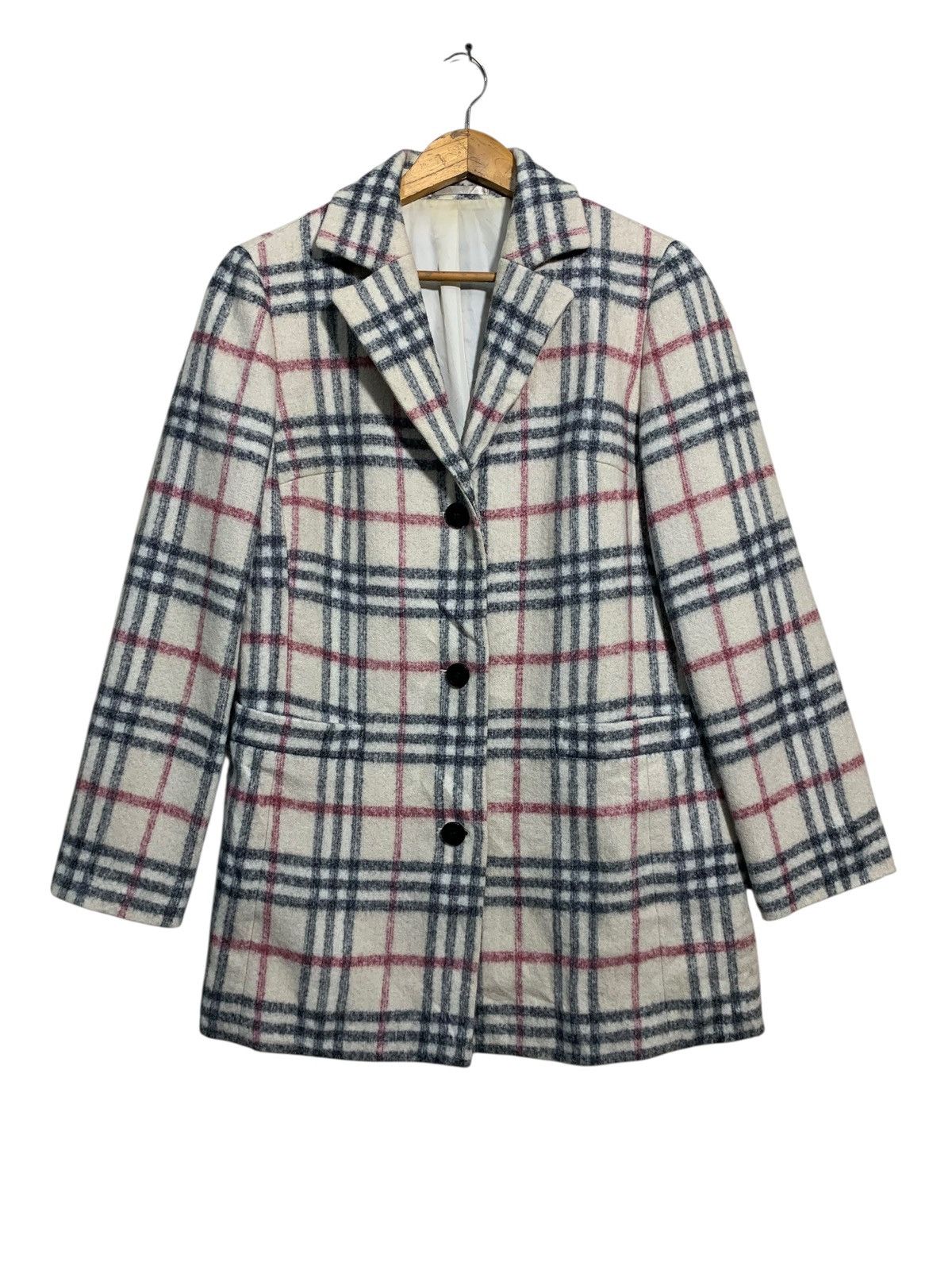 Burberry 🔥BURBERRY NOVACHECK WOOL JACKETS Size M / US 6-8 / IT 42-44 - 1 Thumbnail