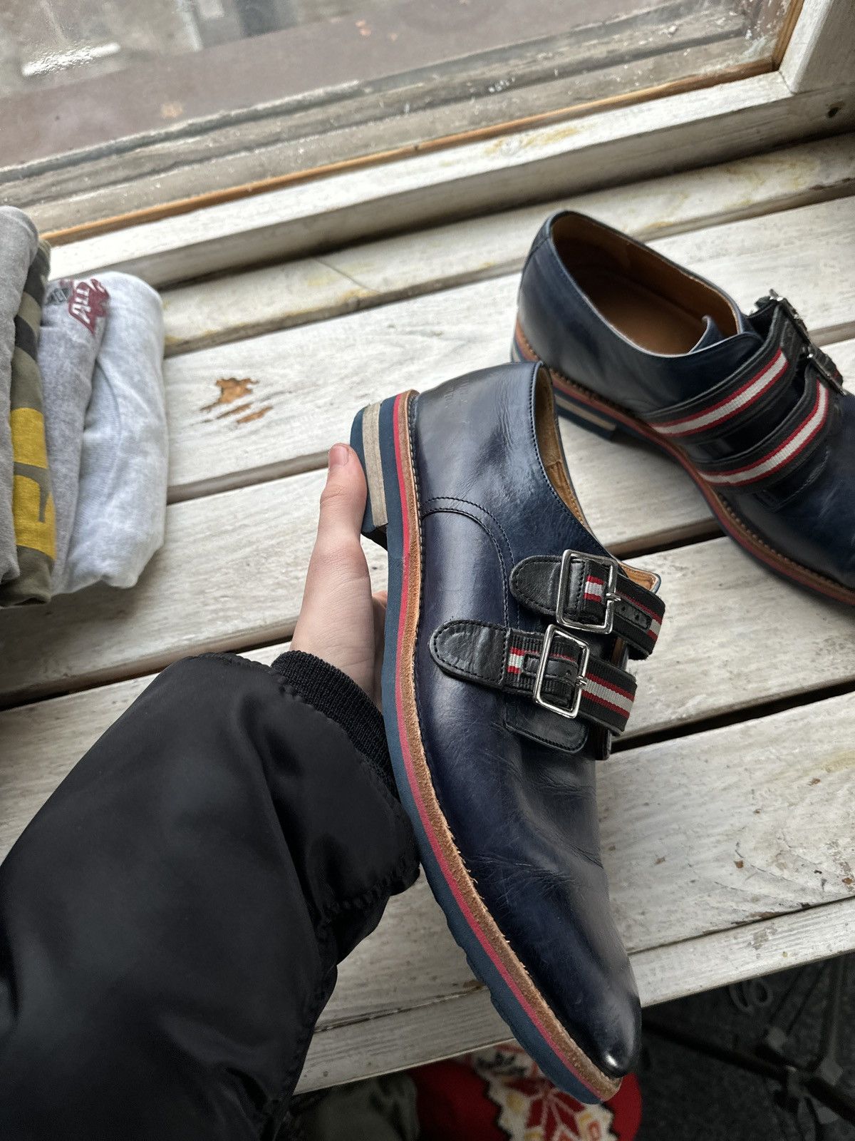 Melvin & Hamilton LUXURY 🚨 MELVIN & HAMILTON VNTG SHOES MEN BLUE LUXURY RARE Size US 10.5 / EU 43-44 - 2 Thumbnail