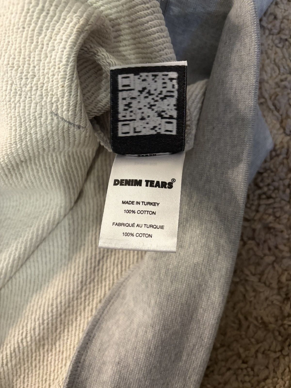 DENIM TEARS Denim Tears Black Cotton Wreath Hoodie Grey Size US XL / EU 56 / 4 - 12 Thumbnail