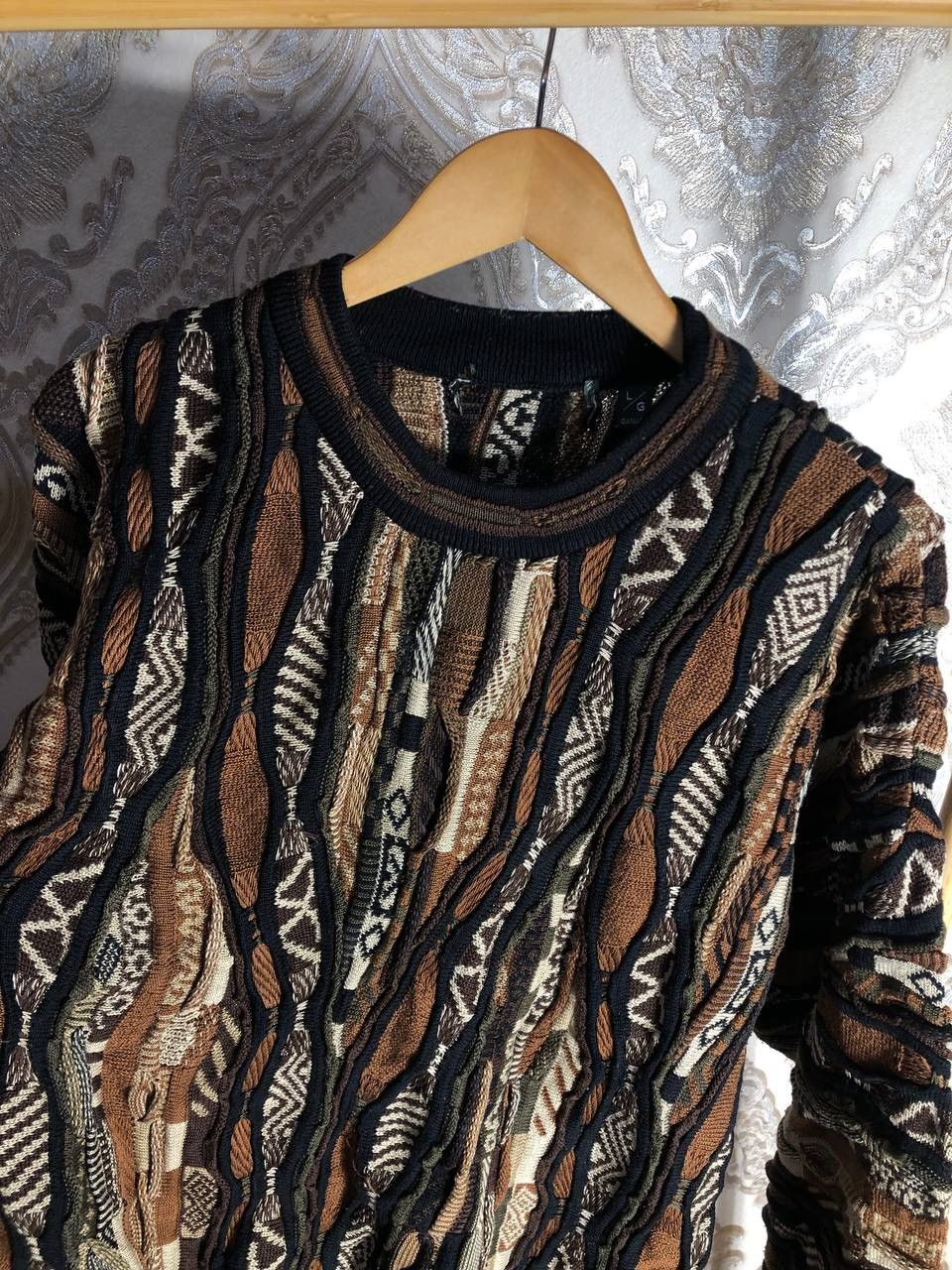 Coogi Sweater (L) Global Print - EXTREMELY RARE - $$ (or best cheapest offer)