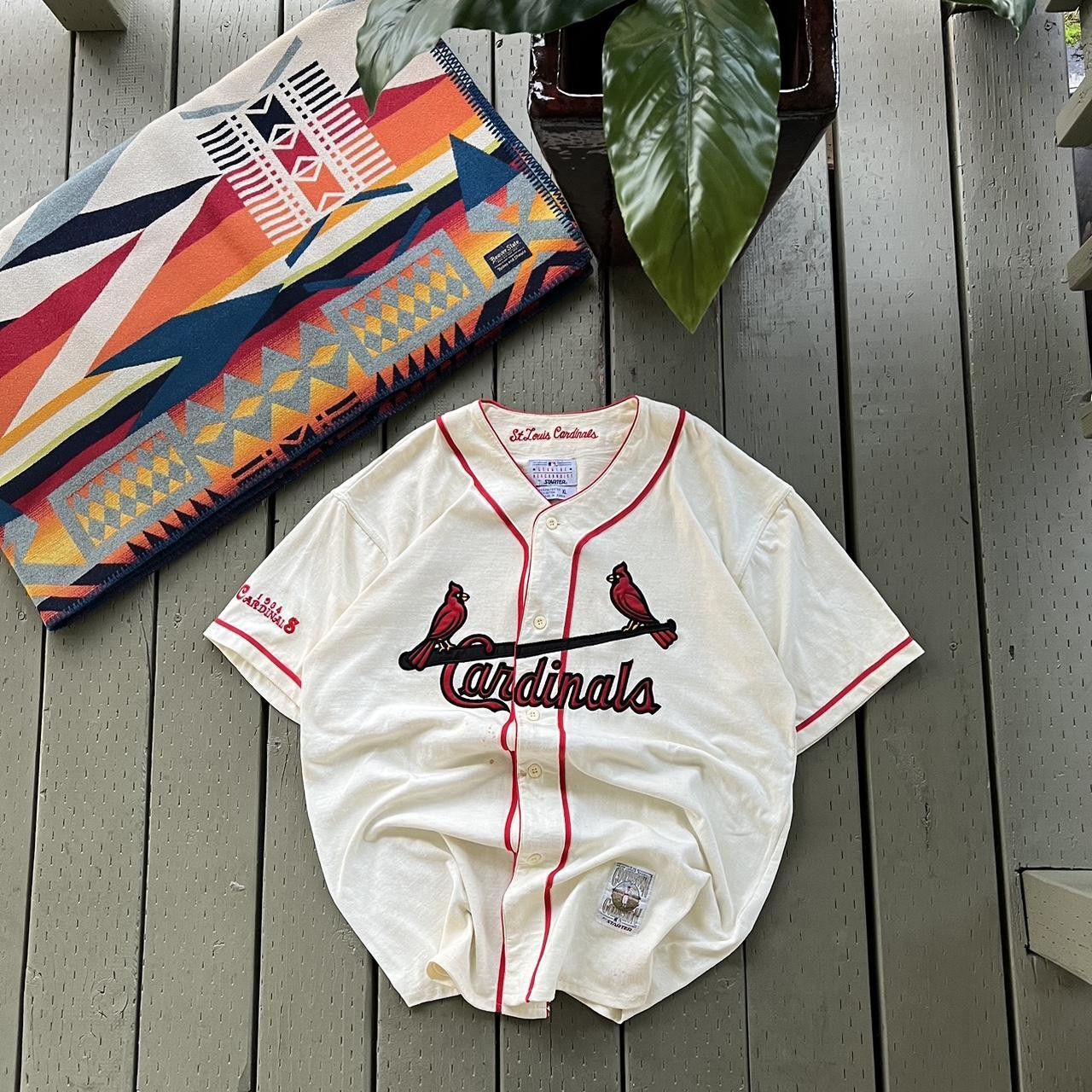 MLB × Starter × Vintage STARTER 90s Vintage Jersey St. Louis Cardinals Size US XL / EU 56 / 4 - 2 Thumbnail
