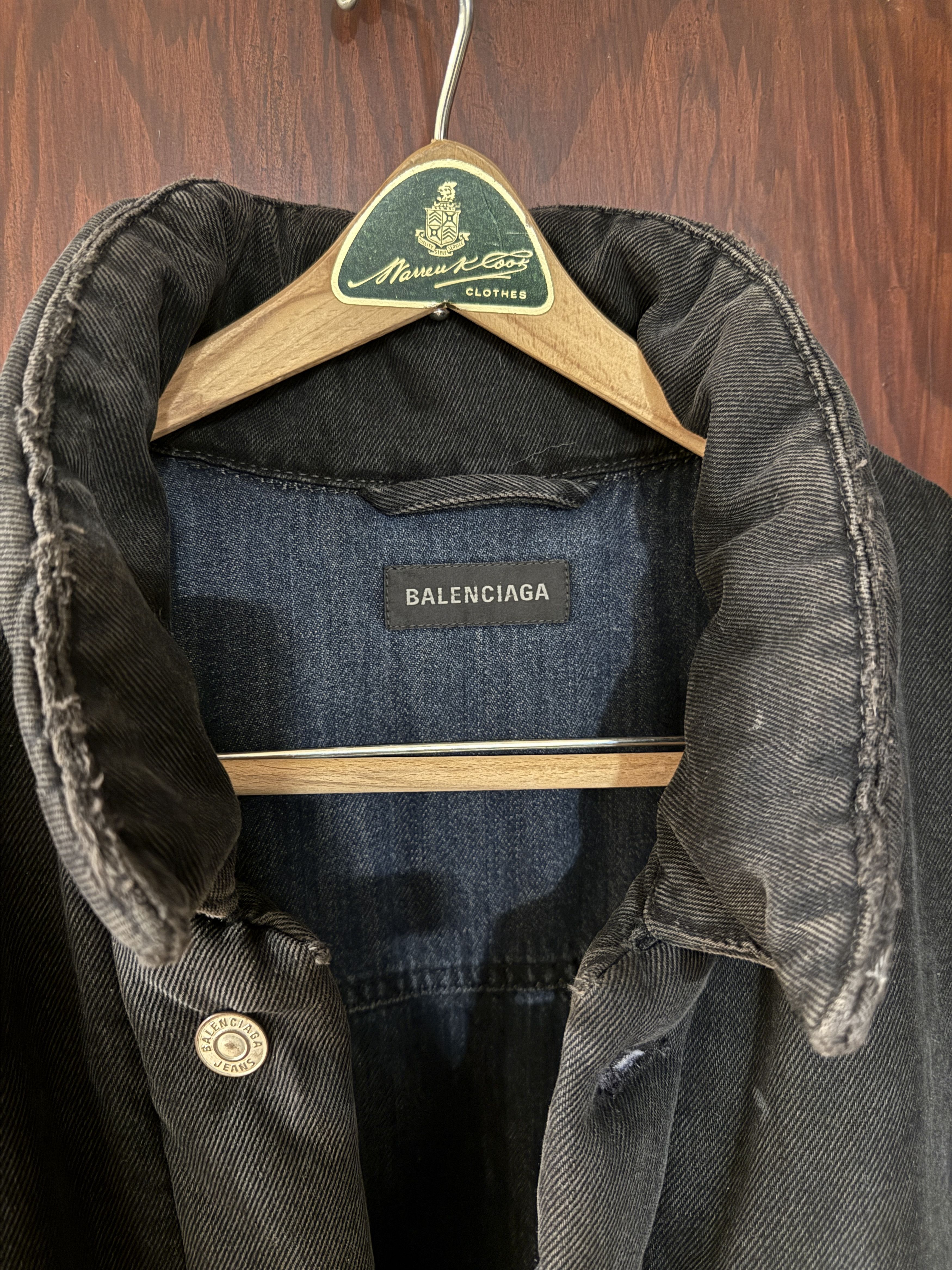 Balenciaga Balenciaga Oversized Padded Denim Jacket Size US XL / EU 56 / 4 - 3 Thumbnail
