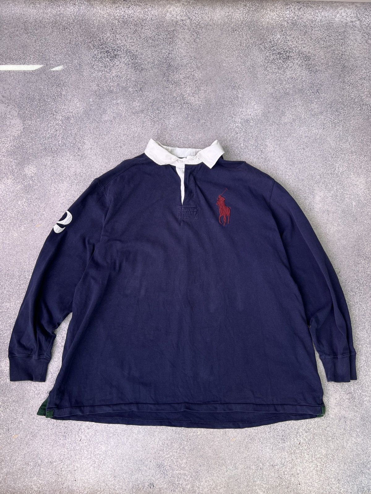 Polo Ralph Lauren × Vintage Vintage Polo Ralph Lauren Rugby Shirt Size US XXL / EU 58 / 5 - 1 Thumbnail