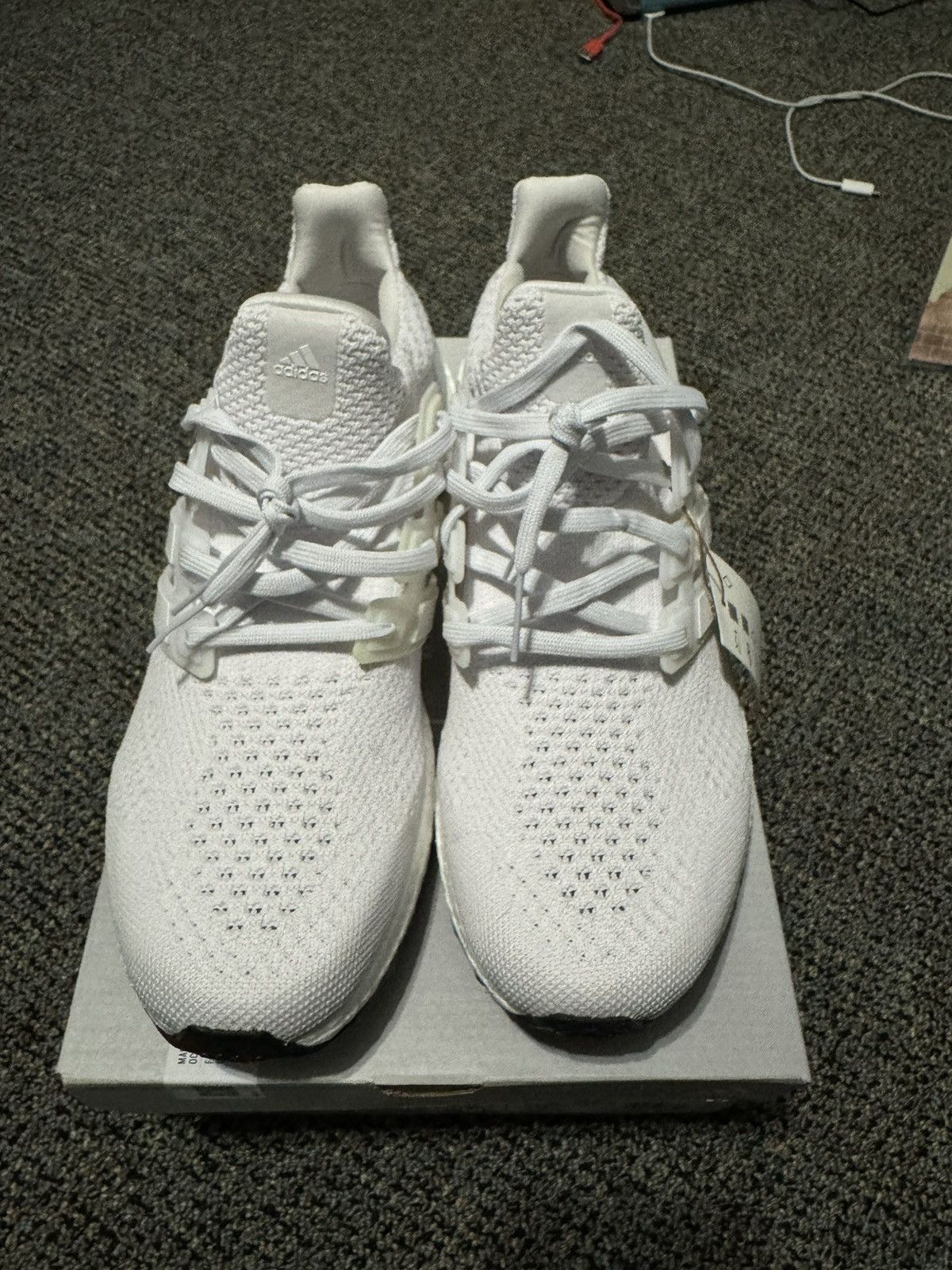 image of Adidas Ultraboost 5.0 Dna Triple White Size 10.5 Shoes, Men's