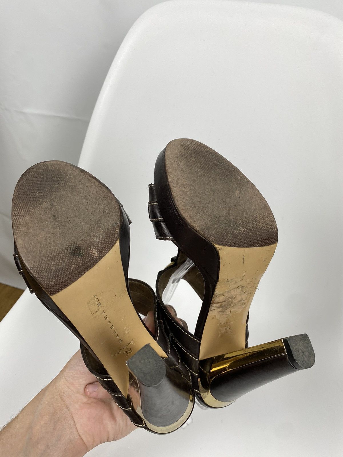 Barbara Bui Barbara Bui Genuine Leather Heels Sandals size 38 Size US 8 / IT 38 - 7 Thumbnail