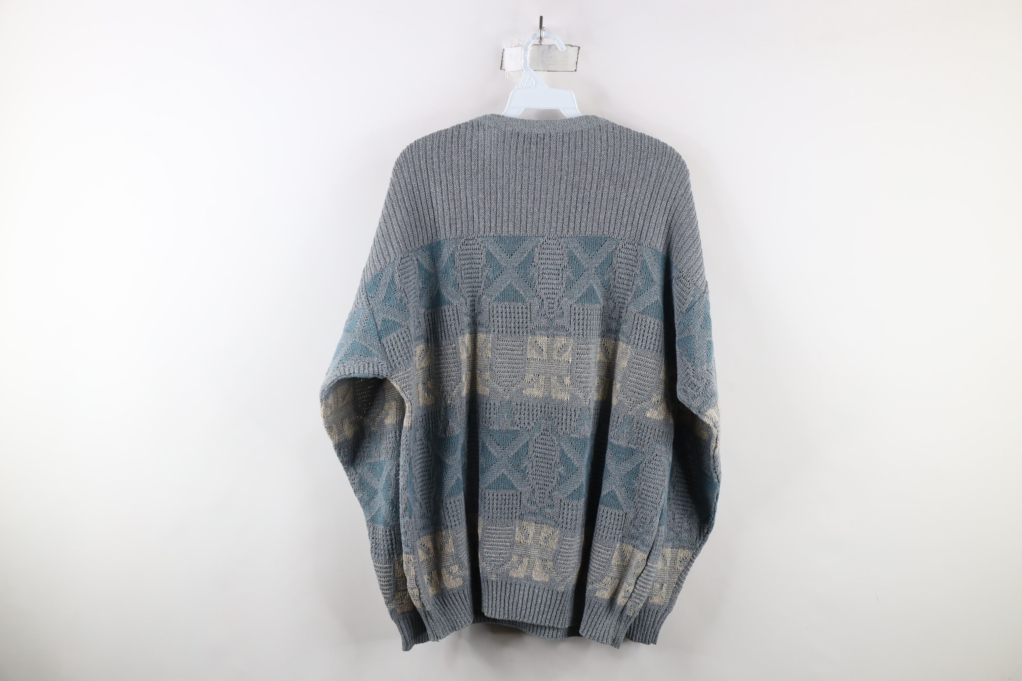 Vintage Vintage 90s Coogi Style Ed Bassmaster Knit Dad Sweater Size US L / EU 52-54 / 3 - 7 Thumbnail