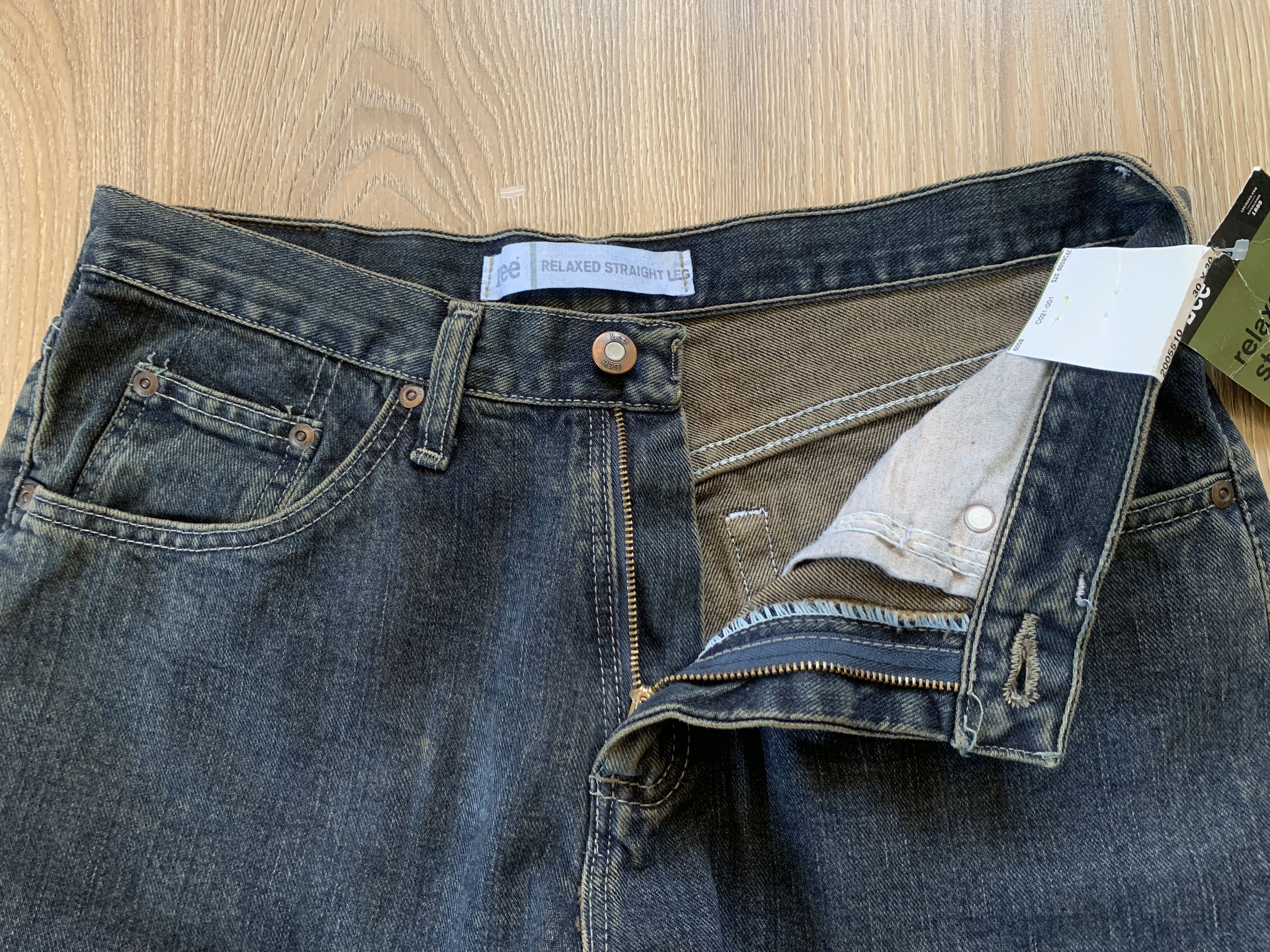 Lee New Lee Relaxed Straight Leg Vintage Jeans Size US 30 / EU 46 - 5 Thumbnail