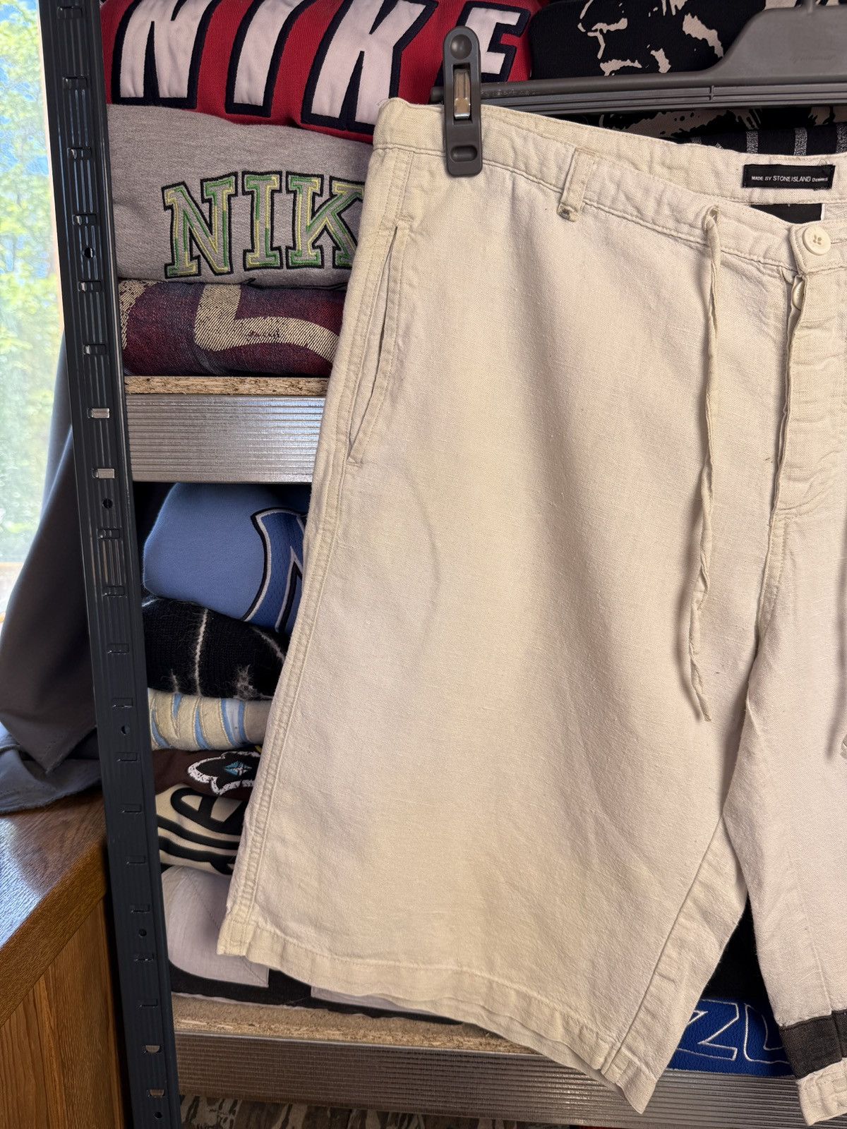 Stone Island Stone island denim linen short vintage Size US 34 / EU 50 - 5 Thumbnail