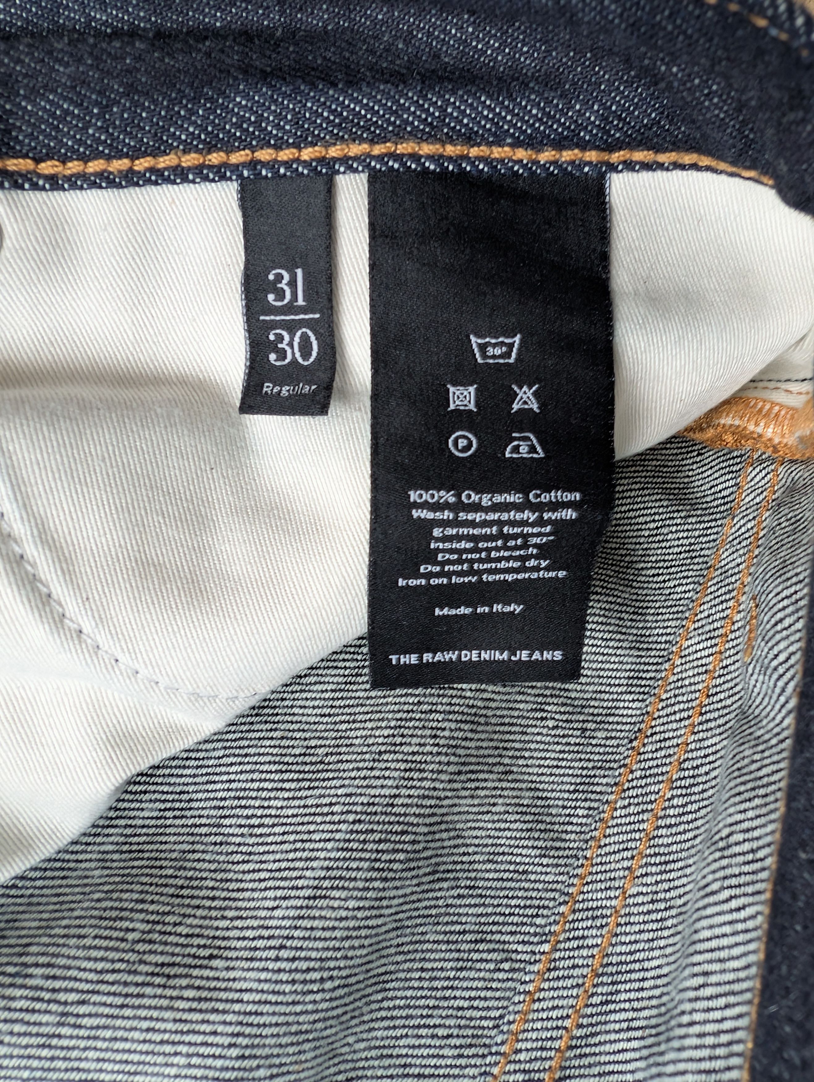 Asket ASKET Raw Denim Regular Jeans Made in Italy Size US 31 - 4 Thumbnail