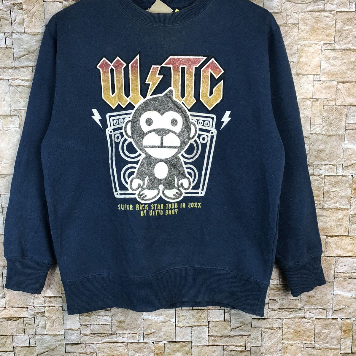 Band Tees Super rockstar tour by Uitty Baby japan Sweatshirt #A495 Size US S / EU 44-46 / 1 - 3 Thumbnail