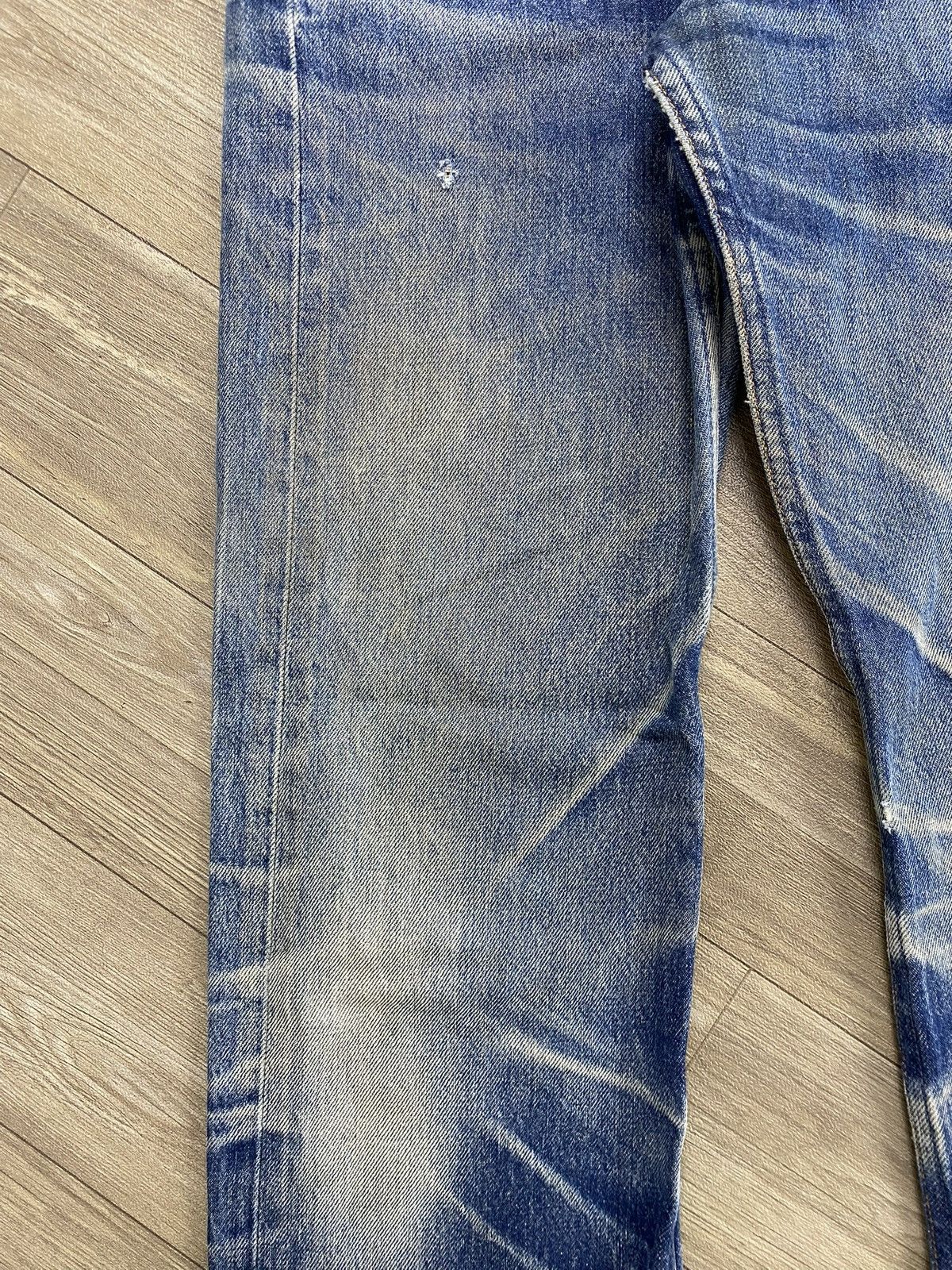 Levi's Vintage Clothing 🇺🇸1990s Vintage Levis 501XX 29x36 Distressed Faded Blue Jeans Size US 29 - 4 Thumbnail