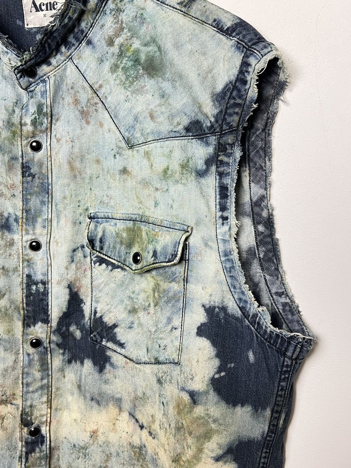 Acne Studios Vintage Acne Studios Denim Shirt Distressed Grunge opium Size US M / EU 48-50 / 2 - 5 Thumbnail