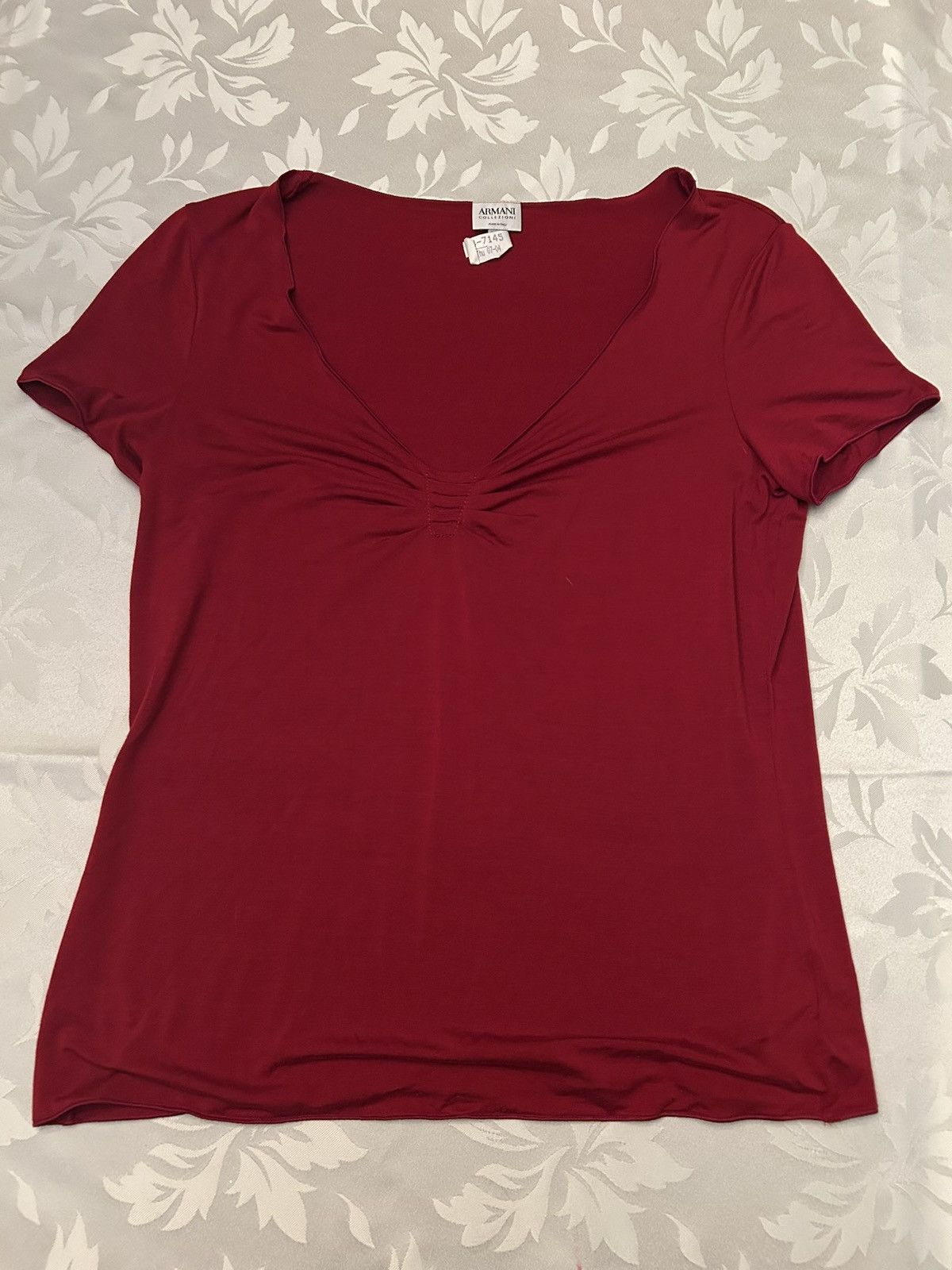 Armani Collezioni Red Armani Blouse Size XL / US 12-14 / IT 48-50 - 1 Thumbnail