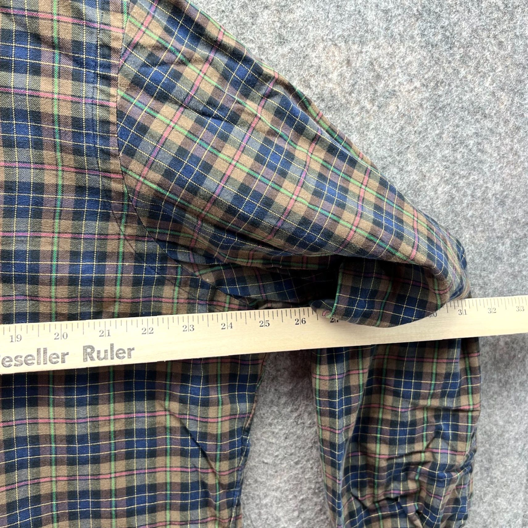 Ralph Lauren VINTAGE Ralph Lauren Shirt Mens L Brown Plaid Button-Down Classic Preppy Size US L / EU 52-54 / 3 - 3 Thumbnail