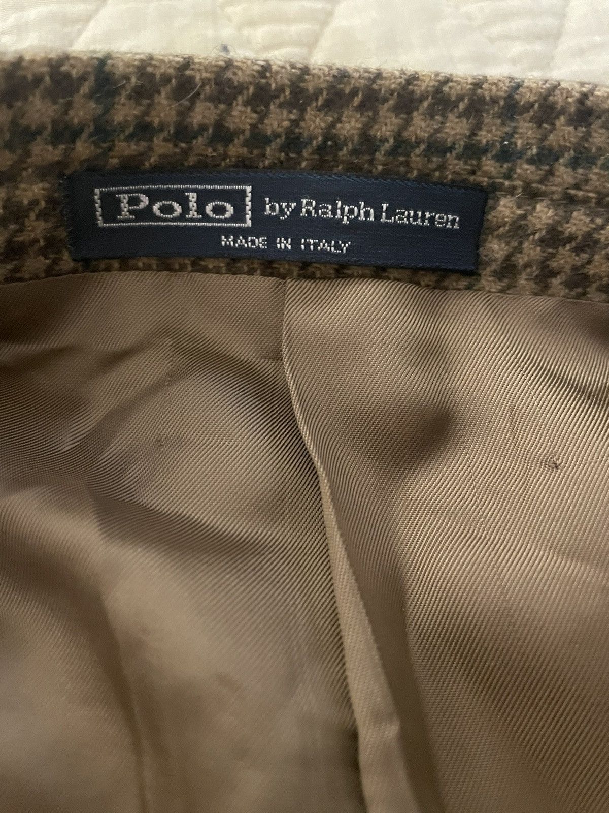 Polo Ralph Lauren × Vintage Houndstooth Check Polo 1 Jacket Size 46R - 4 Thumbnail