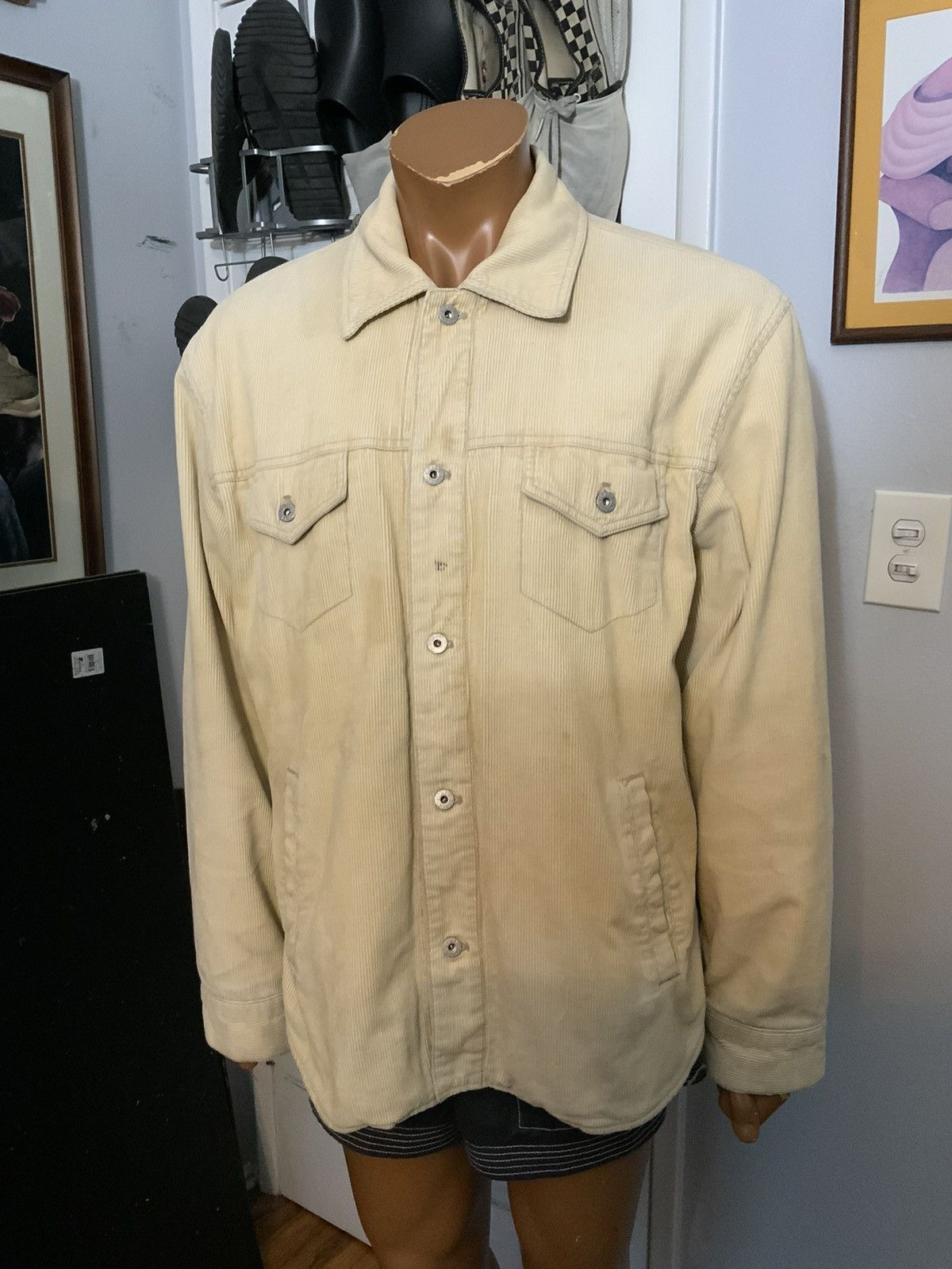 J.Crew × Vintage Vintage J. Crew Corduroy Work Quilted Lined Trucker Jacket Size US XL / EU 56 / 4 - 14 Thumbnail
