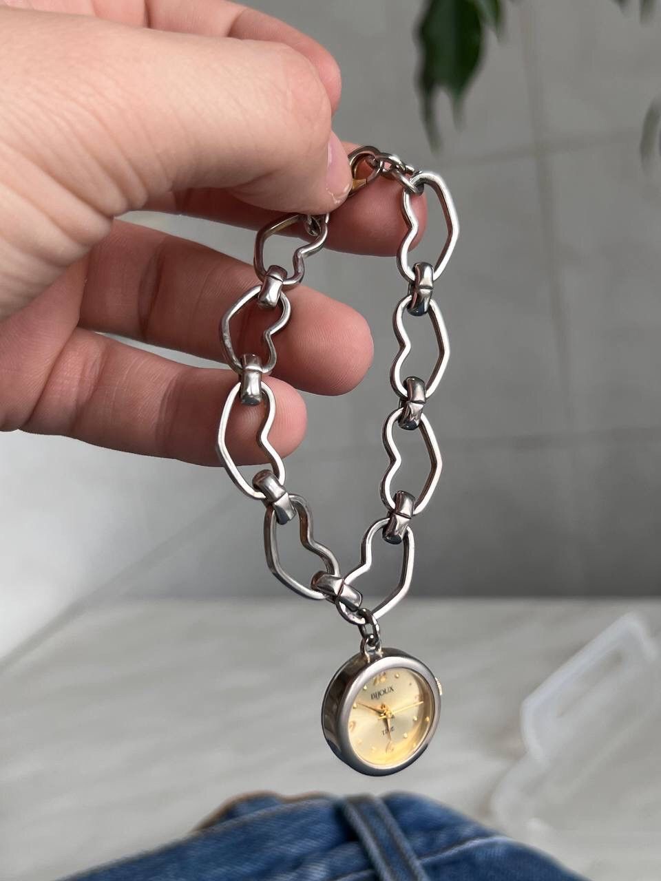 Japanese Brand × Vintage Vintage ❤️ Heart Japanese style futuristic Steel Watch Size ONE SIZE - 2 Thumbnail