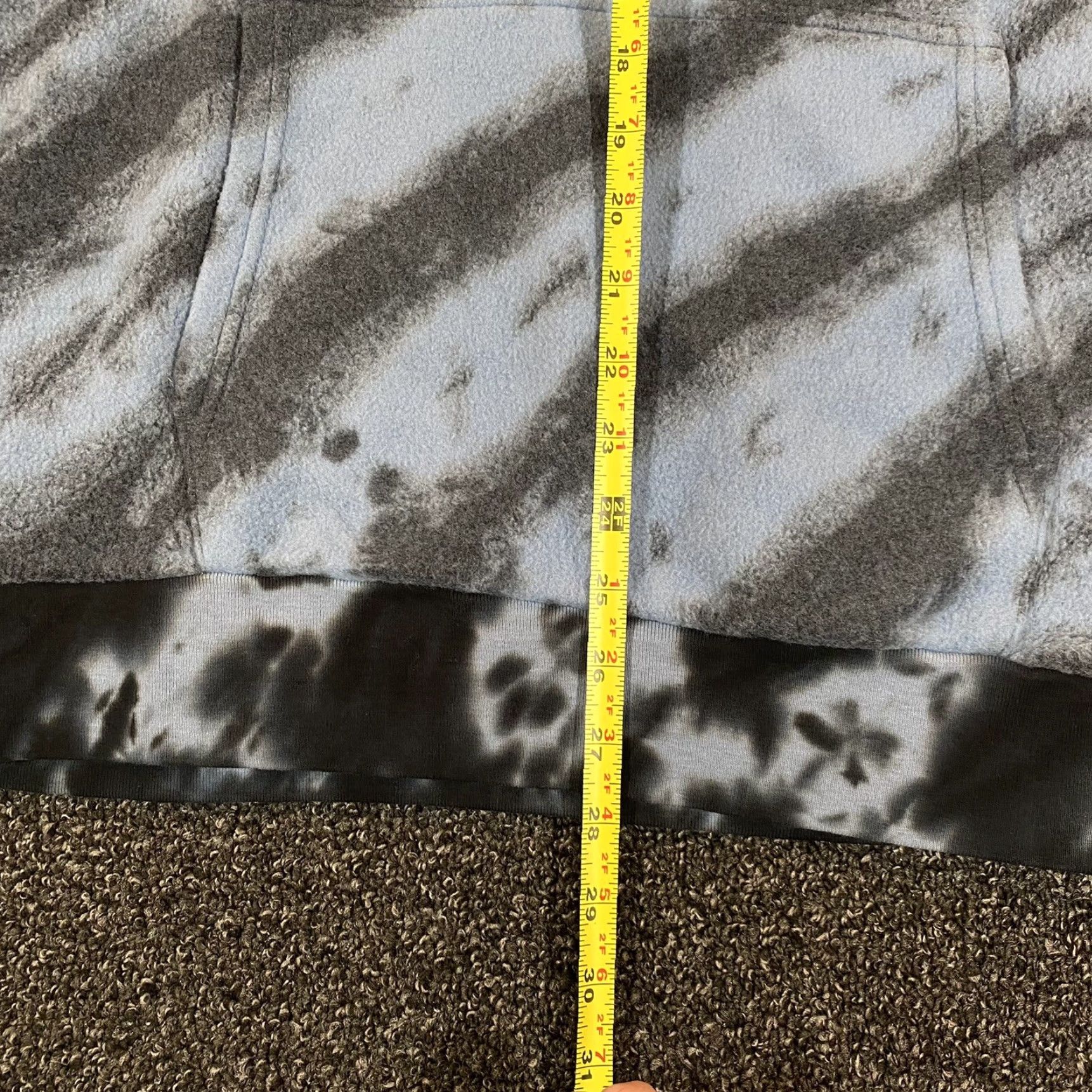 Vintage VINTAGE? wait no, Feat Hoodie Womens 1X XL Blue Black Tie Dye Fleece Pullover New Size XL / US 12-14 / IT 48-50 - 6 Thumbnail