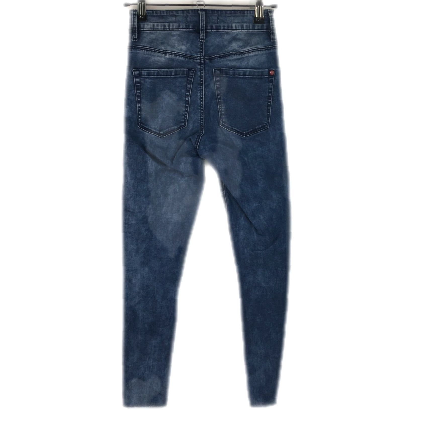 Vintage Bullhead Denim Co. Womens Jeans Main Selling Point Skinny Blue Denim Size 0 High Rise 25in Inseam 5-Pocket Cuff 4in Size 25" / US 0 / IT 36 - 2 Thumbnail