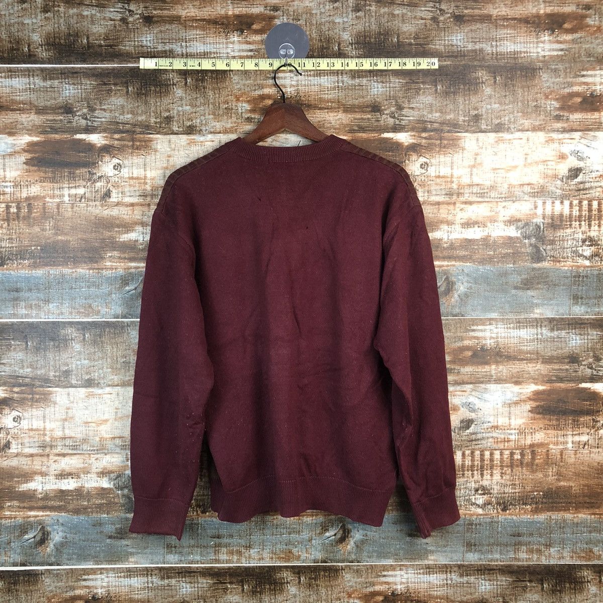 Homespun Knitwear × Japanese Brand DL Golden Bear Maroon Knitwear #C502 Size US L / EU 52-54 / 3 - 12 Thumbnail