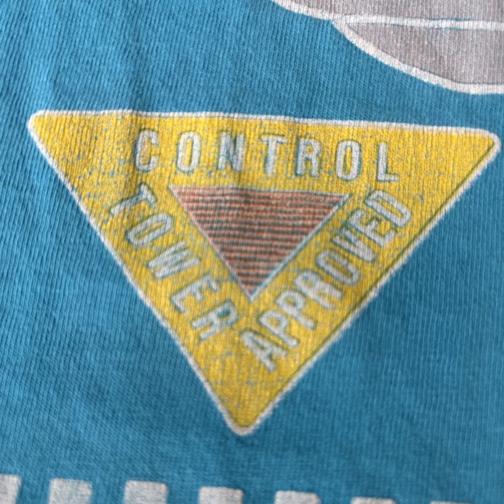 Vintage VINTAGE 1980s Norfolk Airborne Flight Wear T Shirt Sid Tee USA L Blue Size US L / EU 52-54 / 3 - 7 Thumbnail