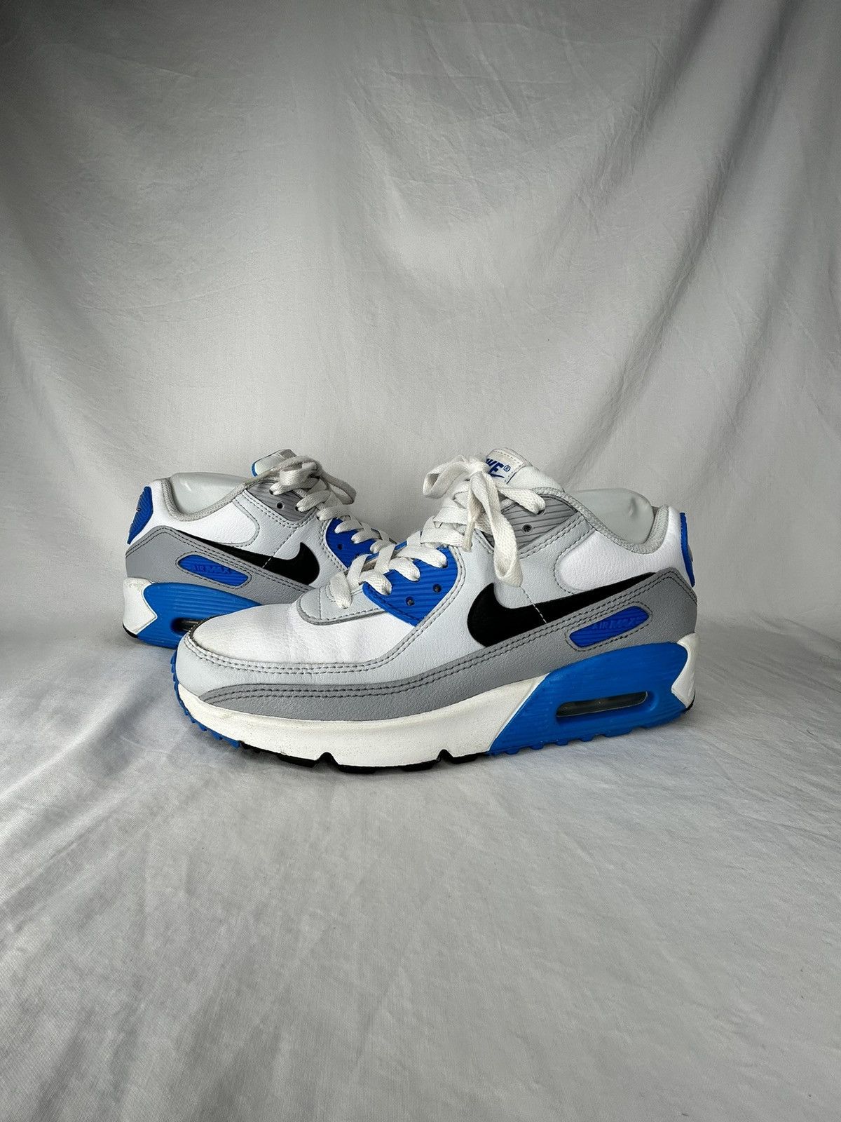 Nike Nike Air Max 90 “Pure Platinum Photo Blue” Size 6Y Size US 6 / EU 39 - 1 Thumbnail