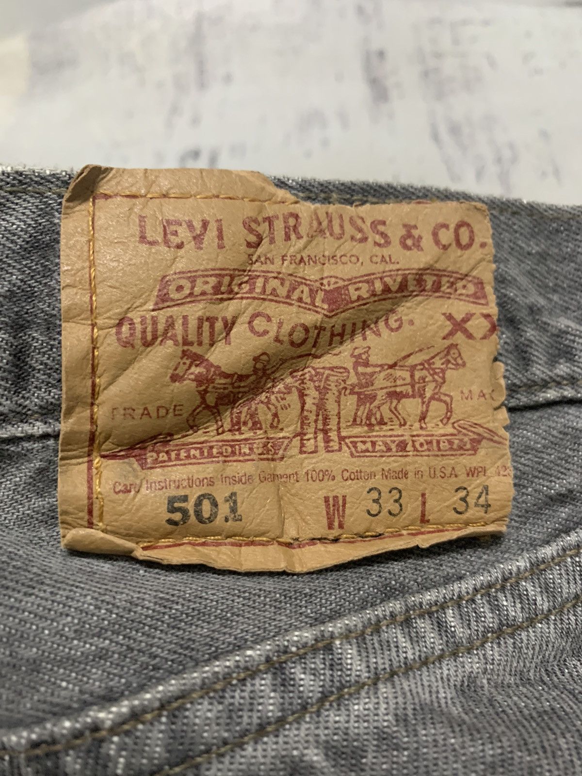 Levi's Vintage Levis 501 Distressed Denim Jeans USA W31x33 Size US 31 - 17 Thumbnail