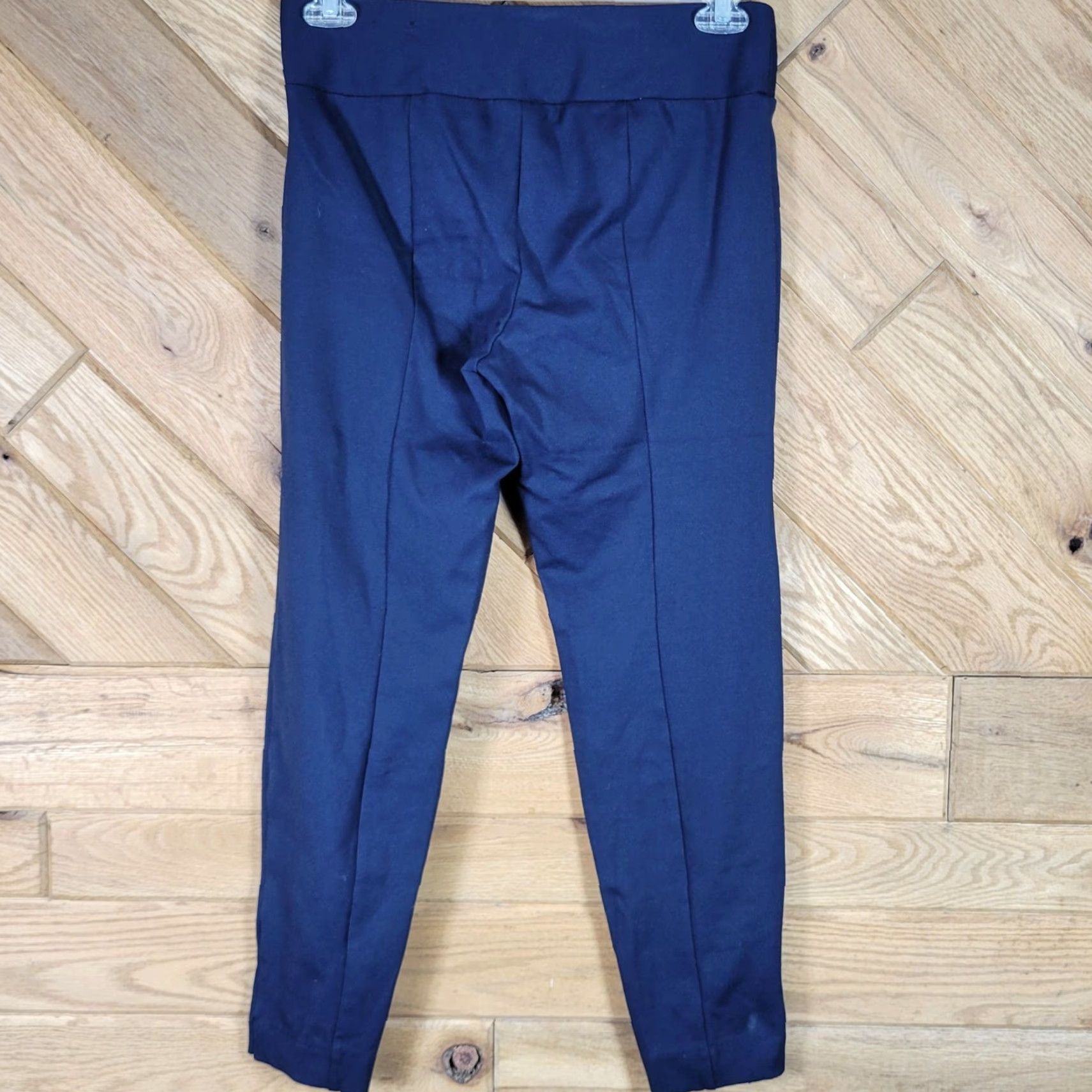 Alfani Alfani Womens Navy Blue Pull-On Ankle Pants With Zipper Detail Size 6 Size 28" / US 6 / IT 42 - 3 Thumbnail