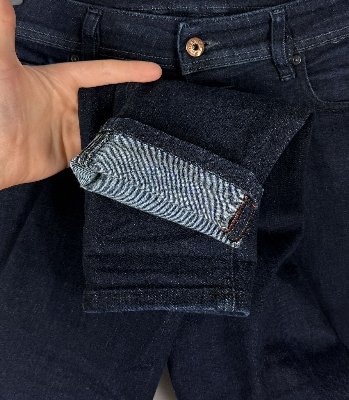Diesel Diesel Sleenker Slim Skinny Jeans Size W31 L32 Navy Blue Size US 31 - 5 Thumbnail