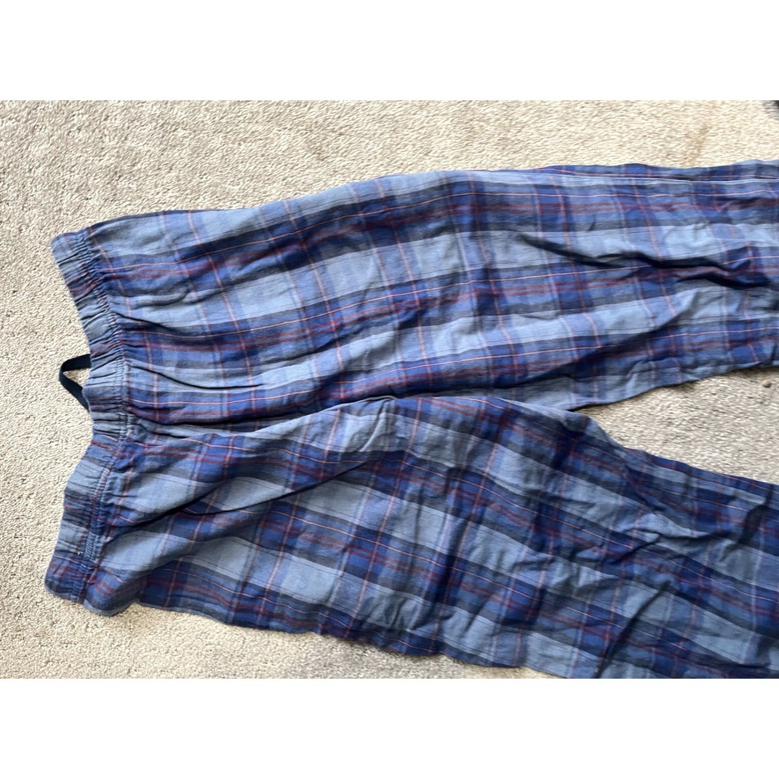 Gap Gap Mens Small Blue Plaid Sweatpants with Pockets Casual Sweatpants Size US 29 - 4 Thumbnail