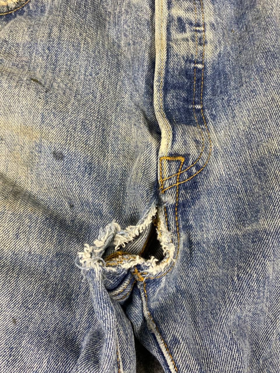 Levi's levis 501 dirty distressed denim Size US 36 / EU 52 - 10 Thumbnail
