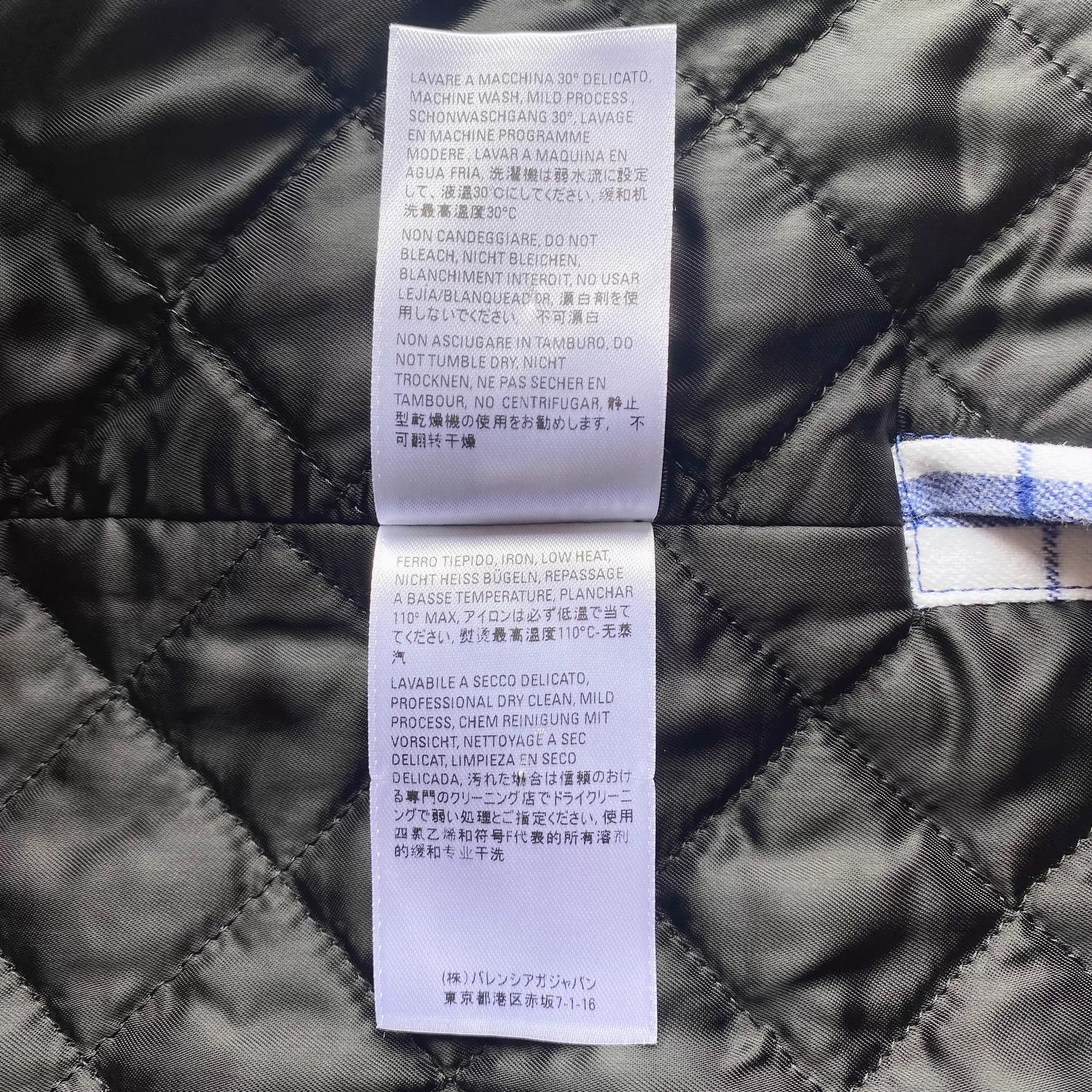 Balenciaga Balenciaga White & Blue Check Boxy Shirt Jacket 34 Size XS / US 0-2 / IT 36-38 - 7 Thumbnail