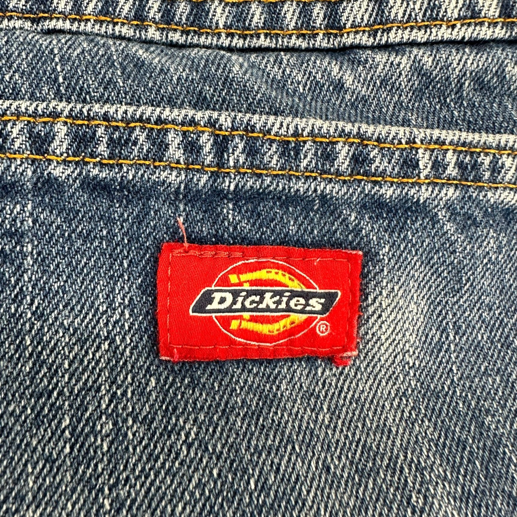 Dickies Dickies Jeans Mens 36x29 Blue Straight Leg Relaxed Fit Medium Wash Distressed Regular Men Jeans 5-Pocket Denim Cotton Distressed Vintage No Size US 36 / EU 52 - 3 Thumbnail